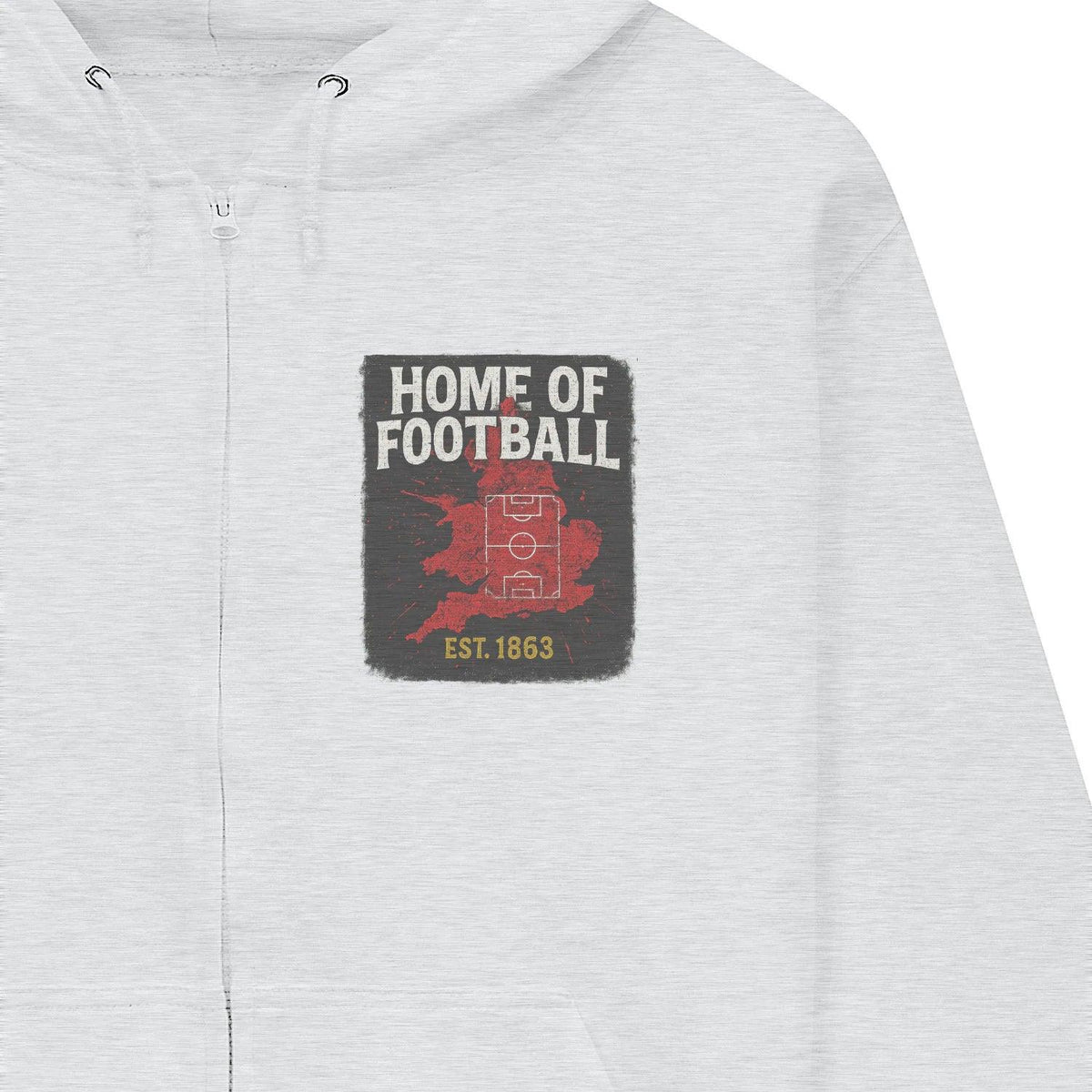 English Zip Hoodie - Home of 1863 Matchday, Unisex - Celtic Wolfwear
