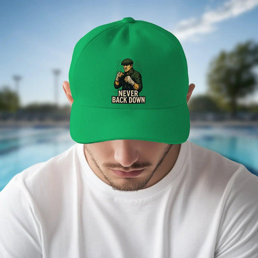 Irish Baseball Cap - Never Back Down 5, Adjustable Fit - Celtic Wolfwear