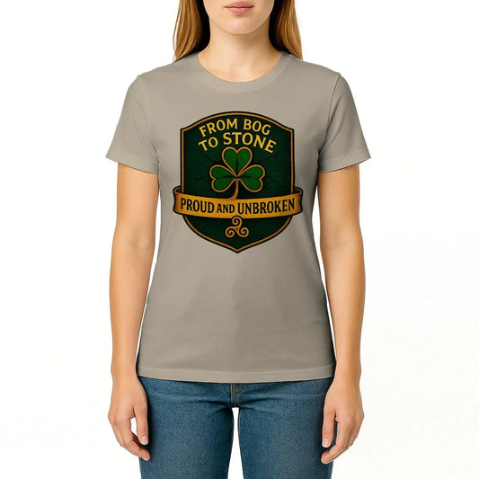Irish T-Shirt - Heritage Bog to Stone Unbroken Tees Unisex - Celtic Wolfwear