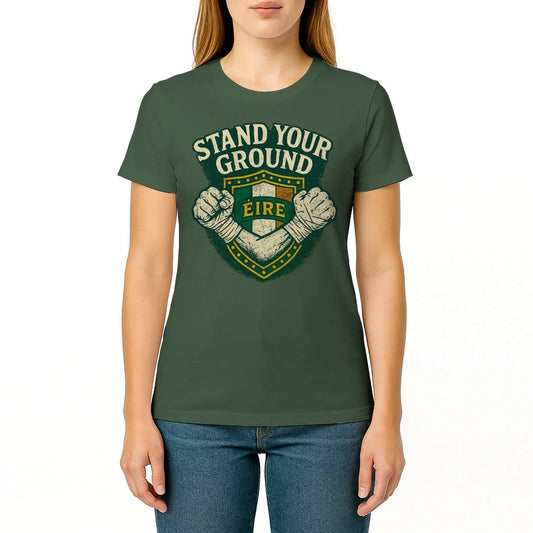 Irish T-Shirt - Heritage Stand Your Ground Tee Wear Unisex - Celtic Wolfwear