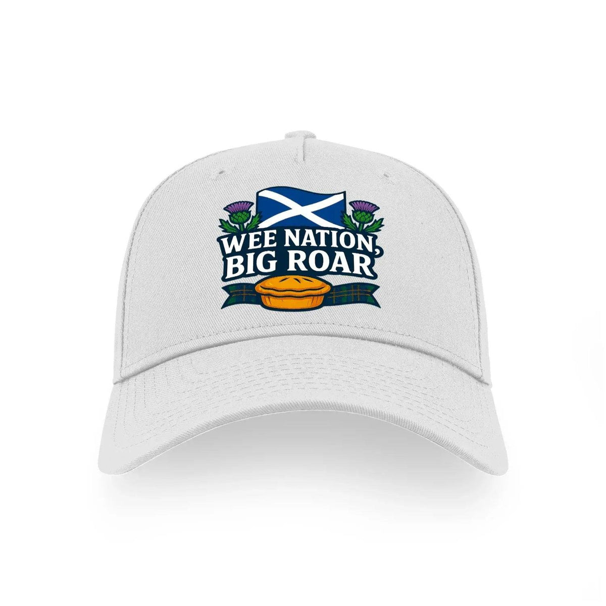 Scottish Baseball Cap - Wee Nation Big Roar, Adjustable - Celtic Wolfwear