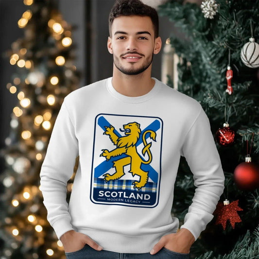Scottish Sweatshirt - Heritage Modern Legacy Crew Unisex - Celtic Wolfwear