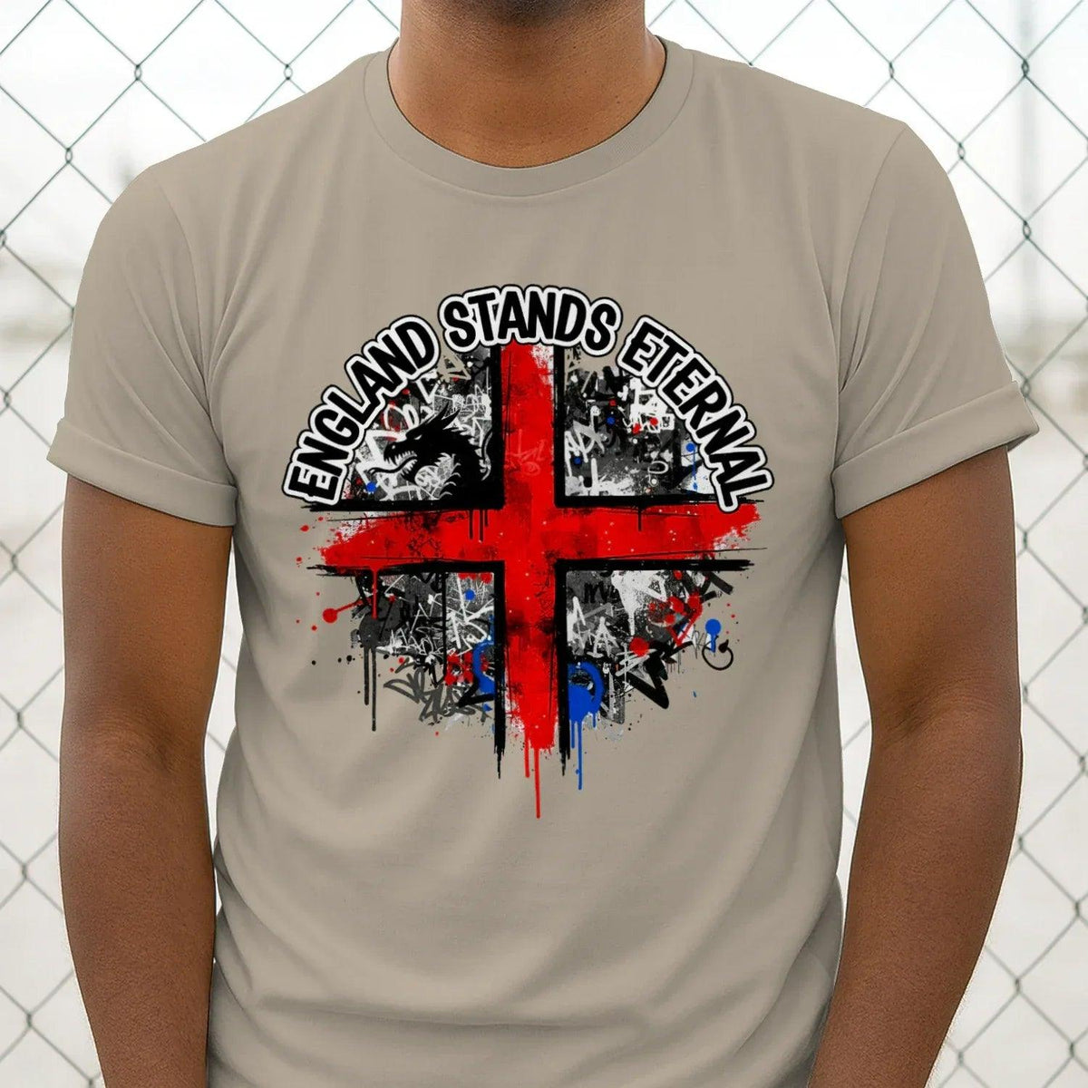 St George T-Shirt - Cross Tee Premium Unisex Streetwear - Celtic Wolfwear