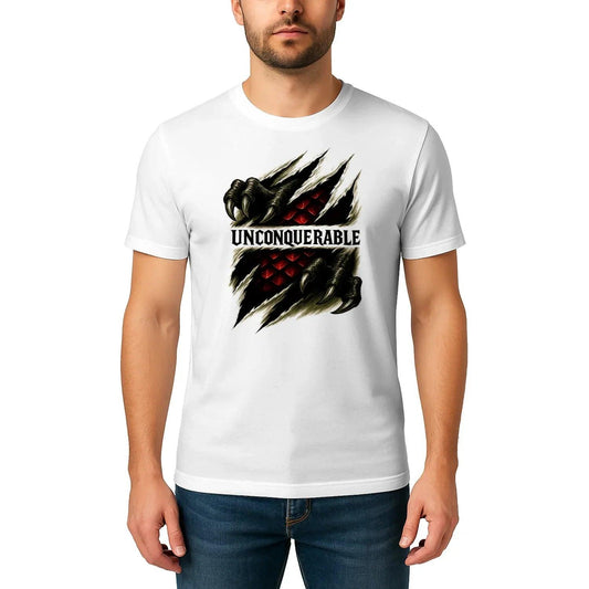 Unconquerable Welsh Dragon T-Shirt – Claw Rip Graphic Tee - Celtic Wolfwear