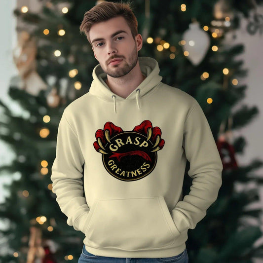 Welsh Dragon Hoodie - Grasp Greatness Unisex Streetwear - Celtic Wolfwear