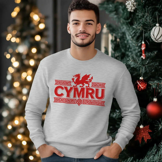 Welsh Dragon Sweatshirt - Red Heritage Edition 02 Unisex - Celtic Wolfwear