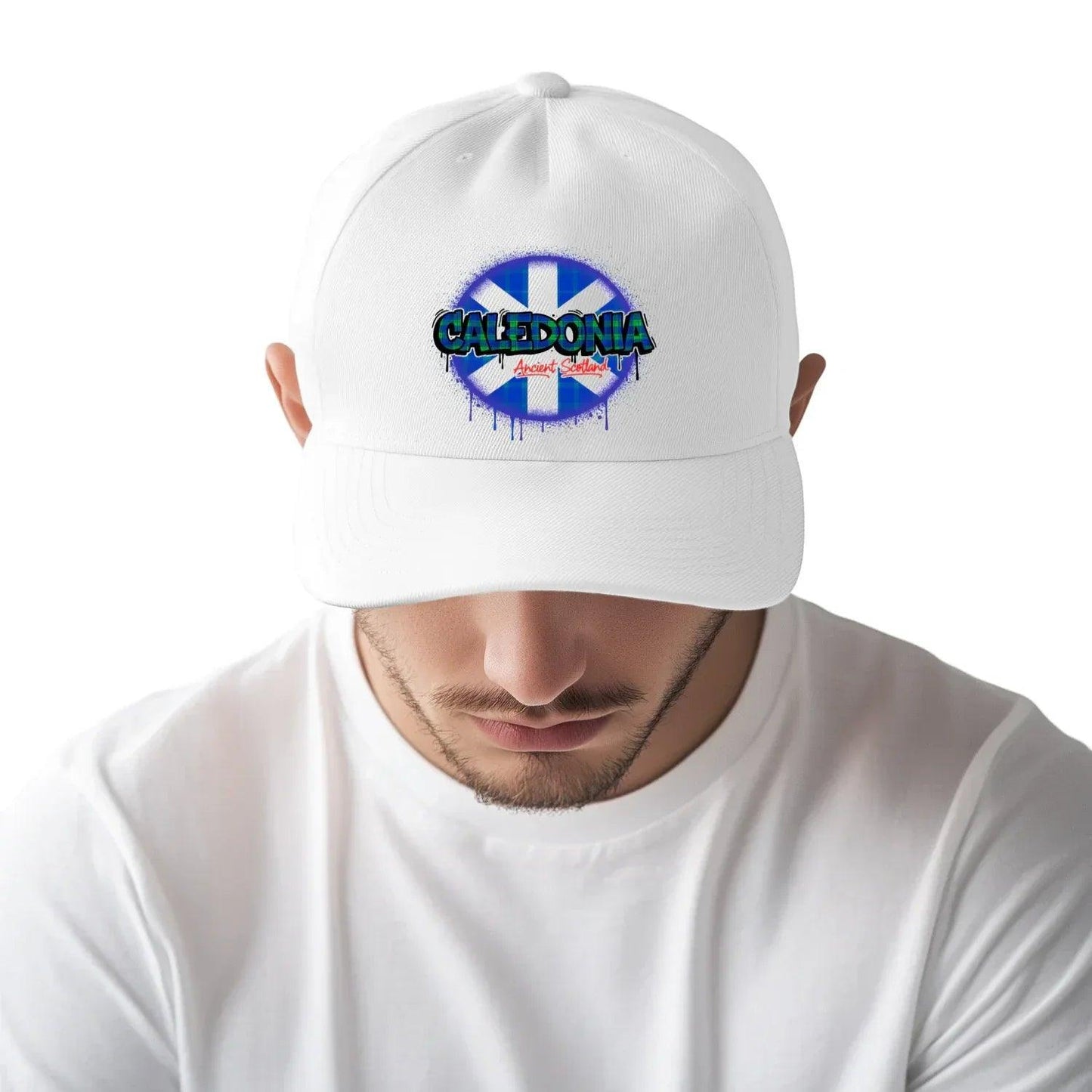 Caledonia 5 Panel Sports Buckle Cap - Stylish Scotland Caps for Men and Women - Celtic Wolfwear