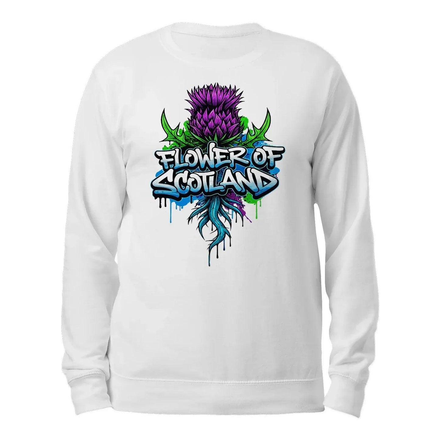 Flower of Scotland Classic Unisex Sweatshirt - Scotland Football Unisex Sweaters - Celtic Wolfwear