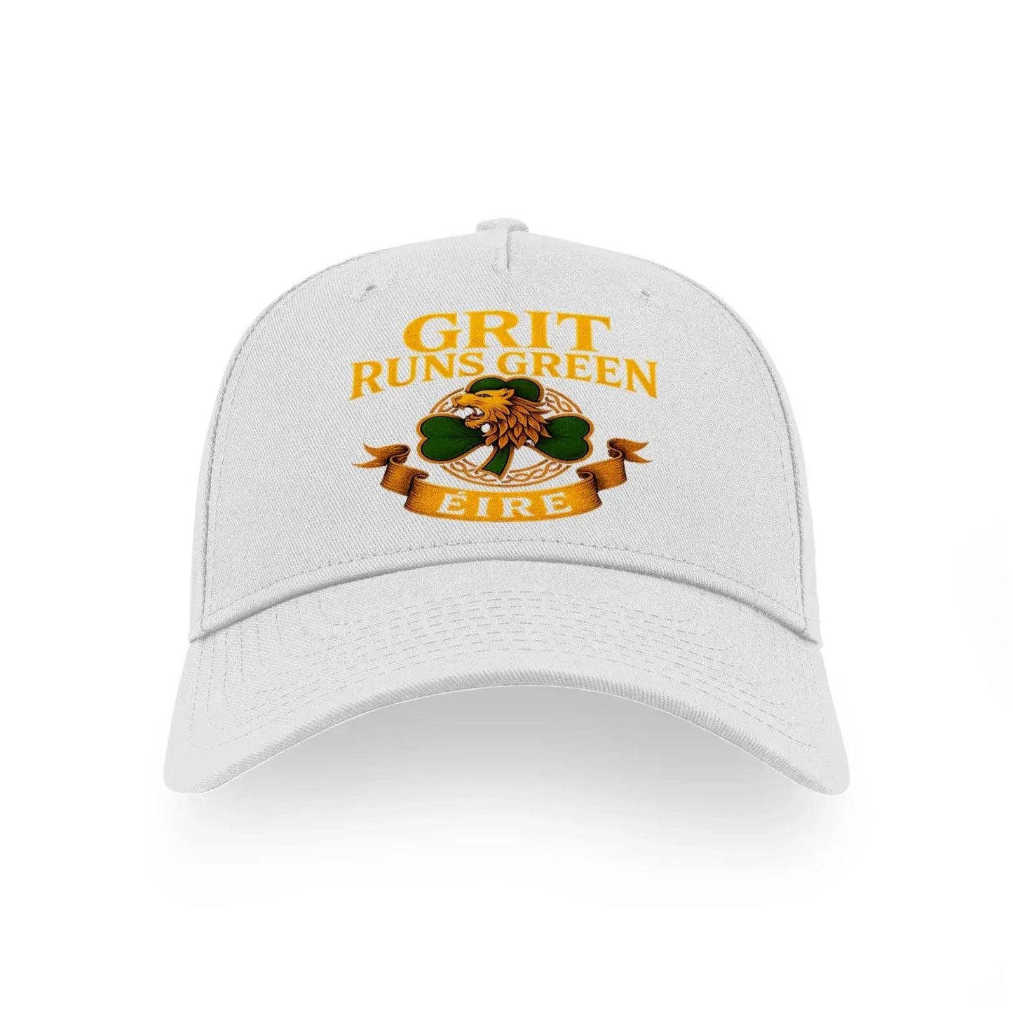 Grit Runs Green Ireland Sports Cap - Stylish Ireland Caps for Men and Women - Celtic Wolfwear