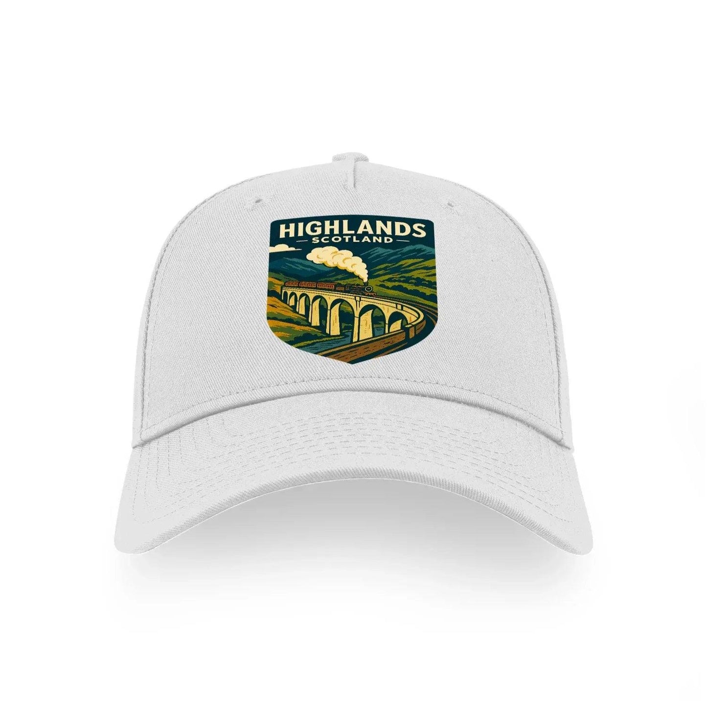 Highlands Scotland 5 Panel Sports Buckle Cap - Stylish Scotland Hats and Caps - Celtic Wolfwear