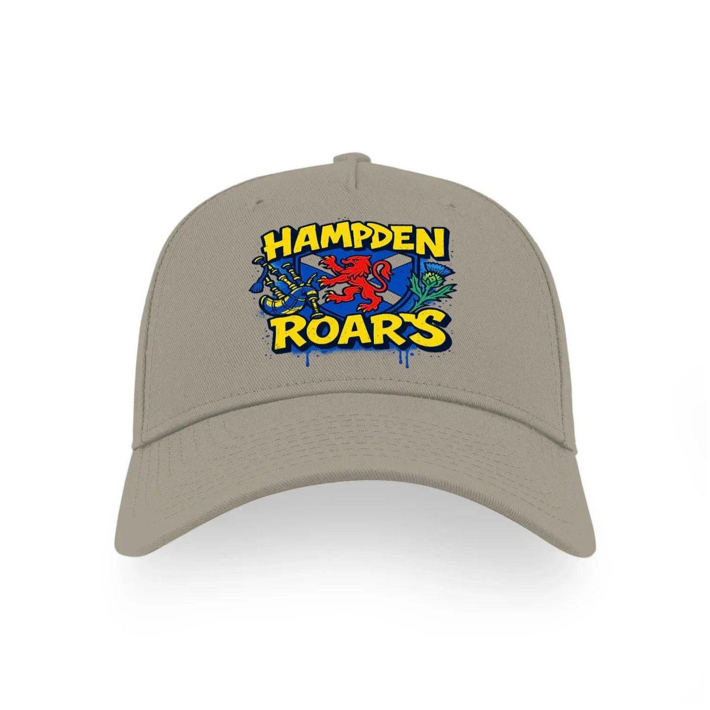 Hampden Roars Scotland Cap - 5 Panel Sports Buckle Baseball Cap - Celtic Wolfwear