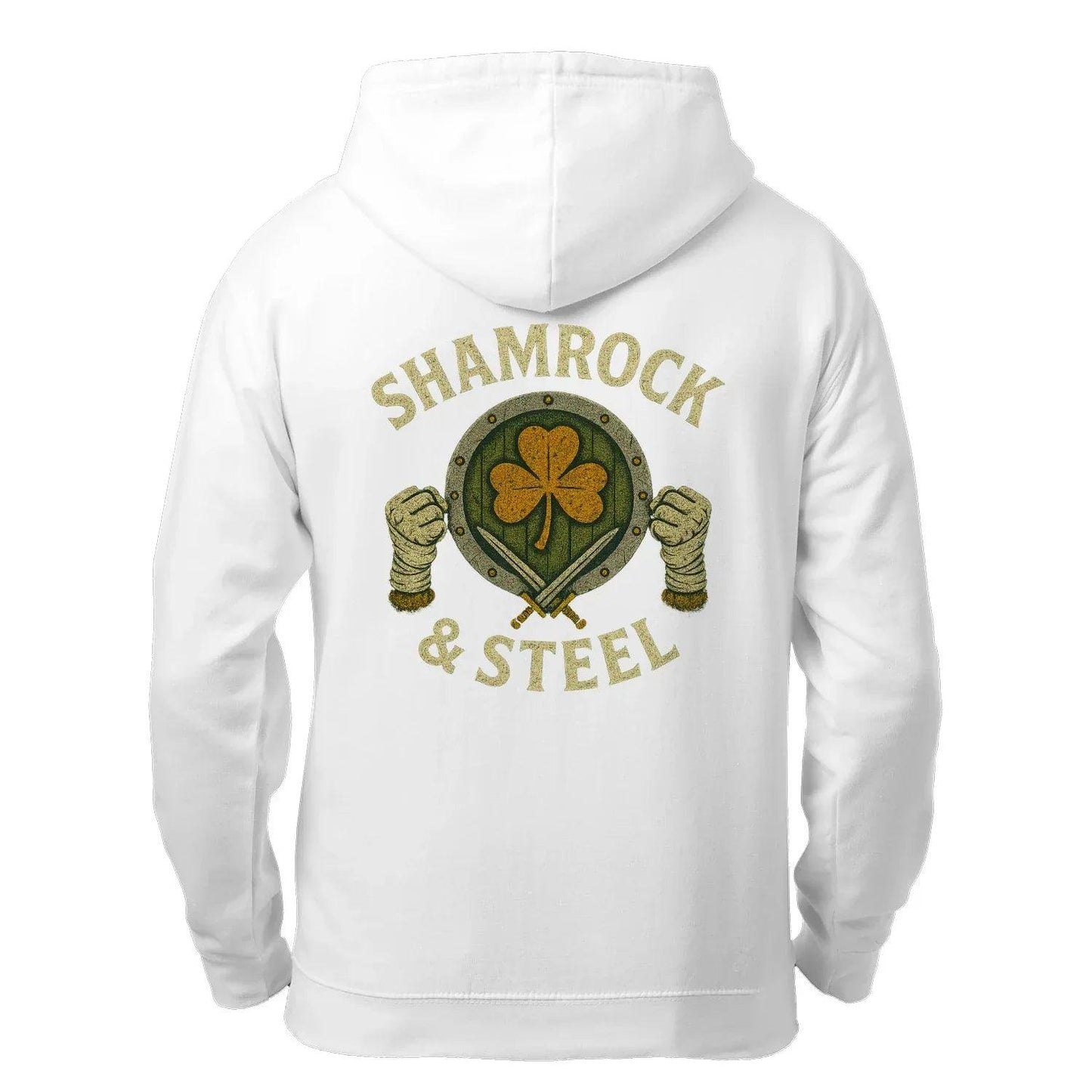 Shamrock Zip Hoodie for All - Unisex Steel Design