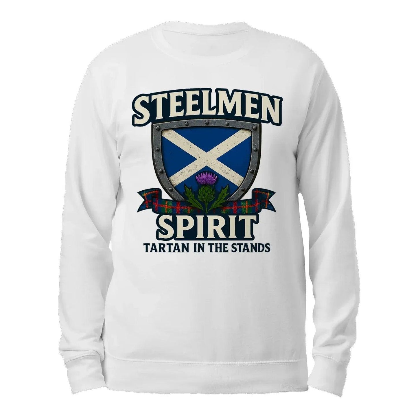 Steelmen Spirit Tartan Scotland Football Fan Sweatshirt Unisex - Celtic Wolfwear