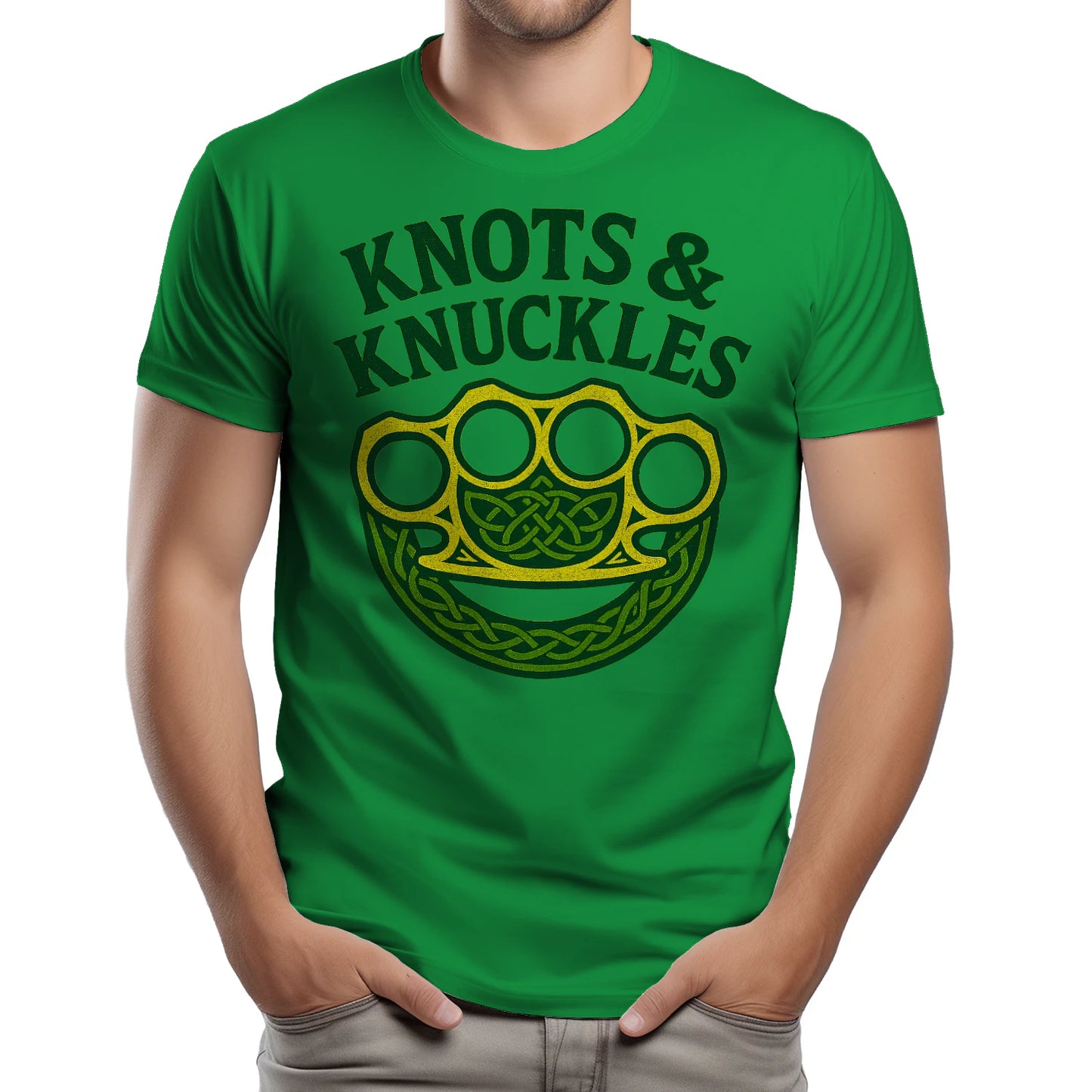 Knots & Knuckles No.4 Unisex Softstyle T-shirt - Ideal Knots and Knuckles Unisex T-shirt - - Celtic Wolfwear