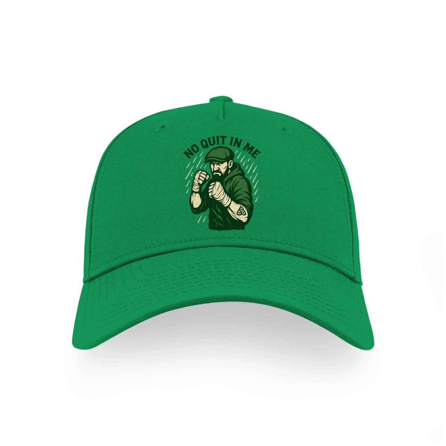 No Quit In Me Ireland 5 Panel Sports Buckle Cap - Stylish Celtic Caps Ireland - - Celtic Wolfwear