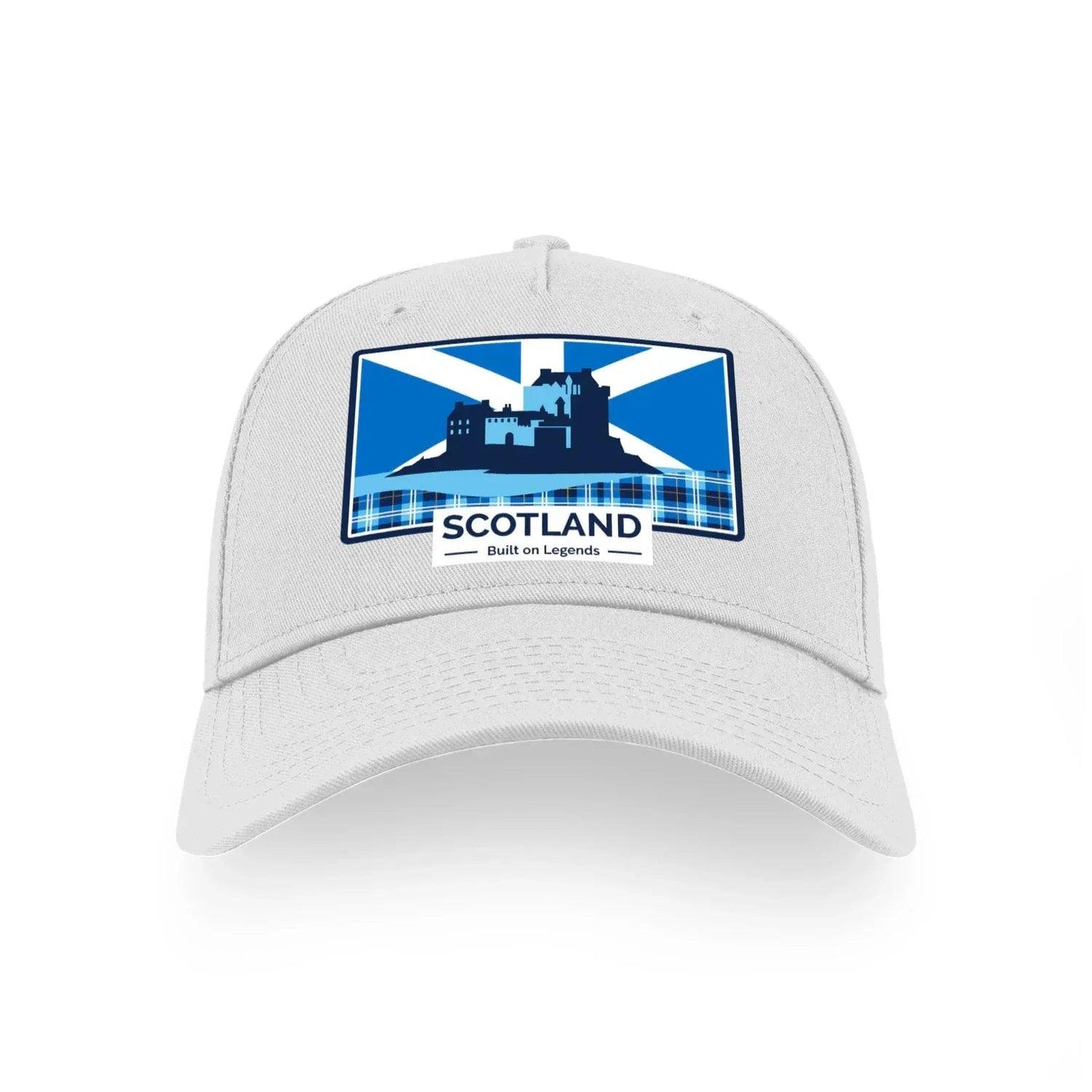 Scotland Caps for Men and Women - Scotland Built on Legends 5 Panel Sports Buckle Cap - Celtic Wolfwear