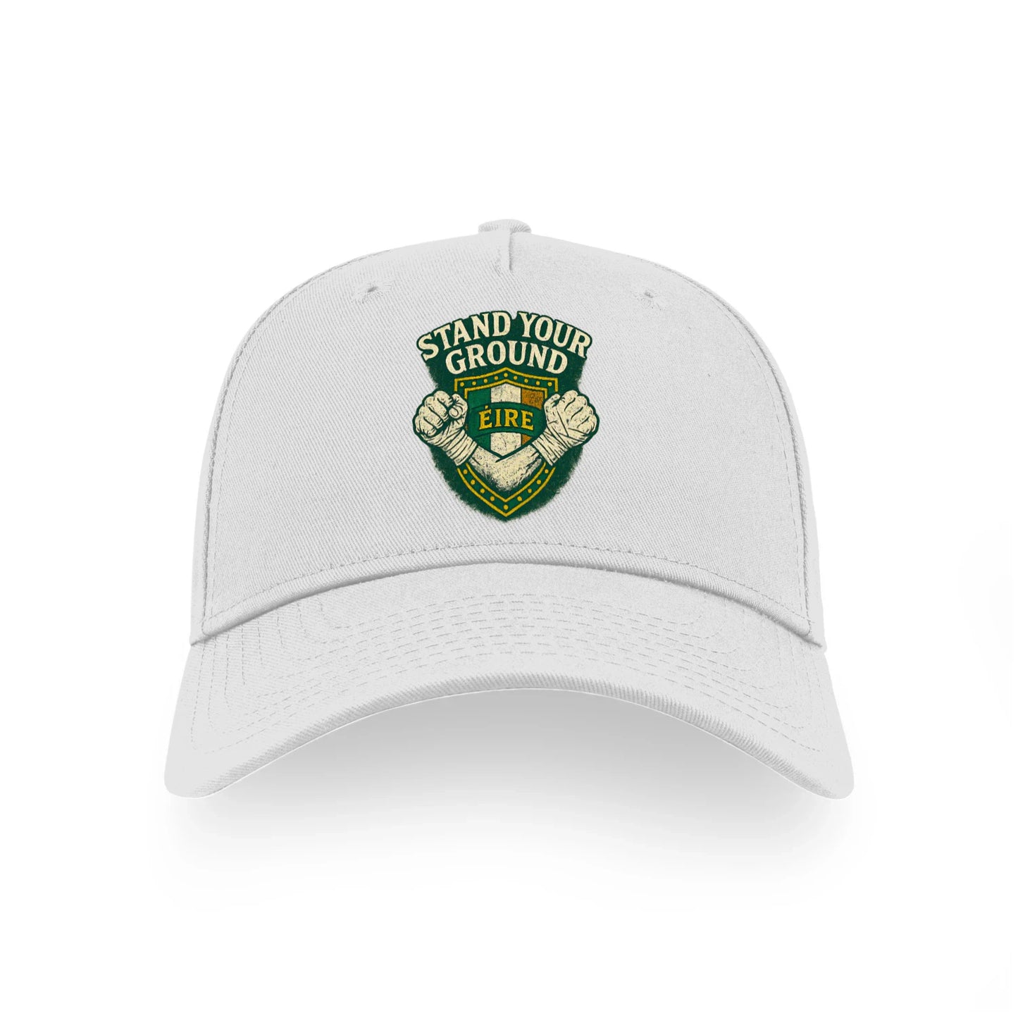 Stand Your Ground Irish Fighter 5 Panel Sports Buckle Cap - Premium Celtic Caps Ireland - - Celtic Wolfwear