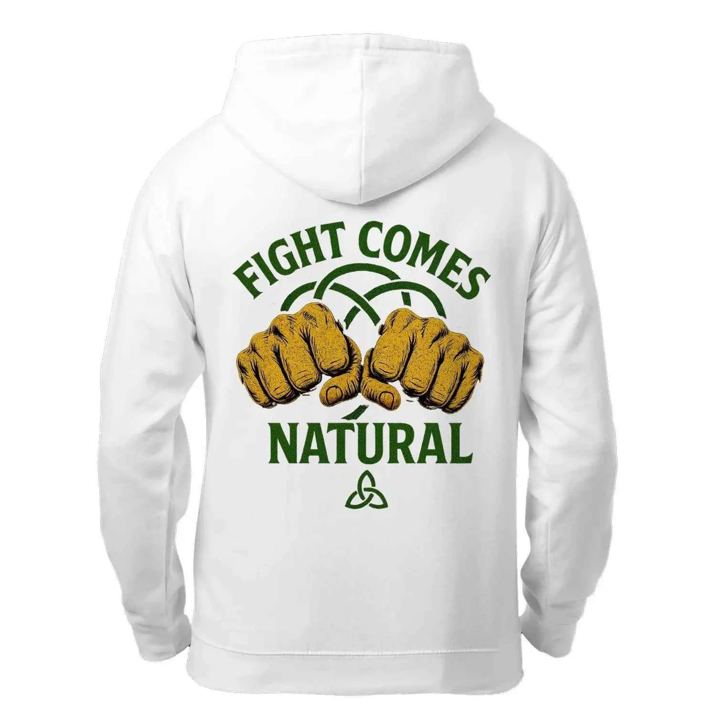Fight Comes Natural Hoodie - Unisex Zip Hoodie for Ultimate Comfort and Style - - Celtic Wolfwear