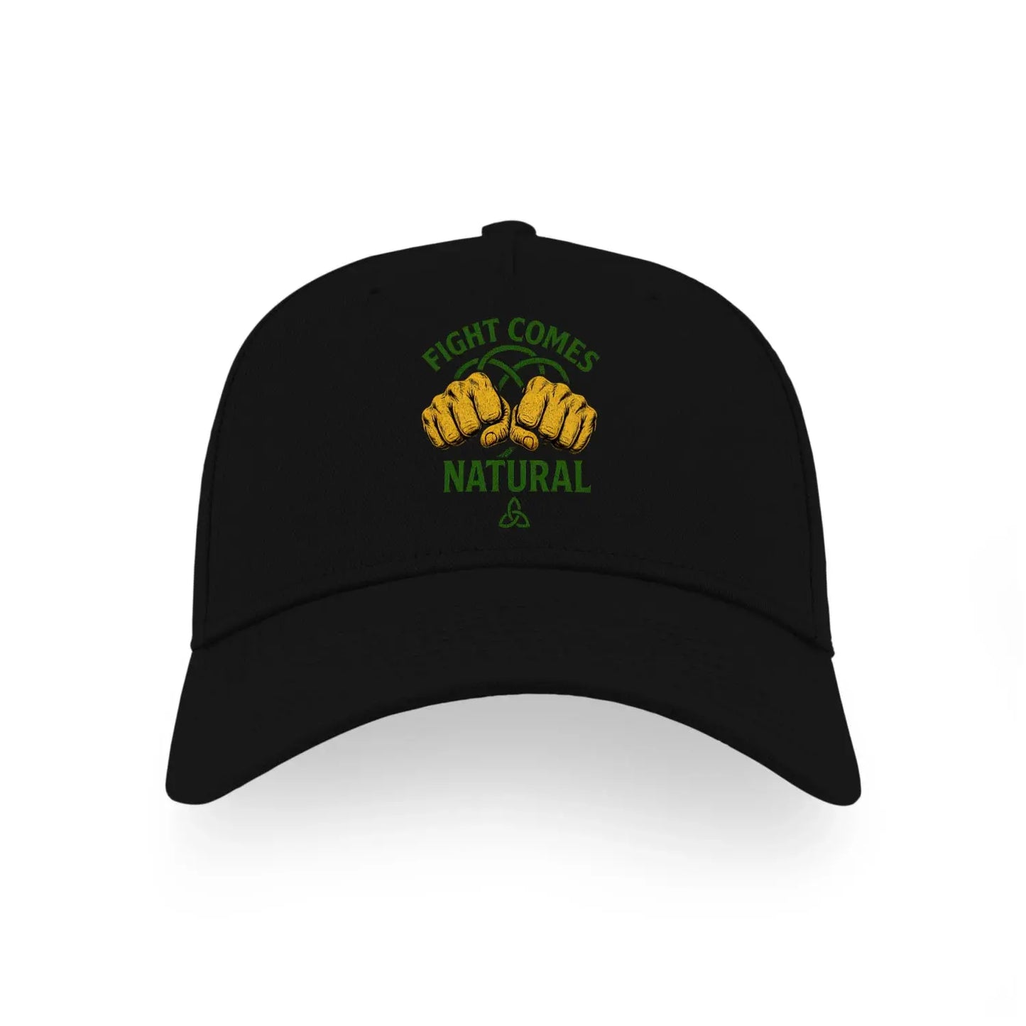 Fight Comes Natural Ireland 5 Panel Sports Buckle Cap - Authentic Celtic Caps Ireland - - Celtic Wolfwear