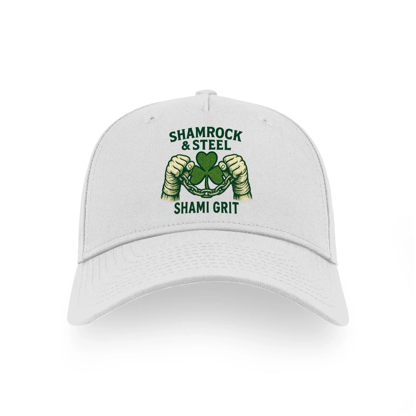 Shamrock & Steel Shami Grit Ireland 5 Panel Sports Buckle Cap - Celtic Caps Ireland - - Celtic Wolfwear