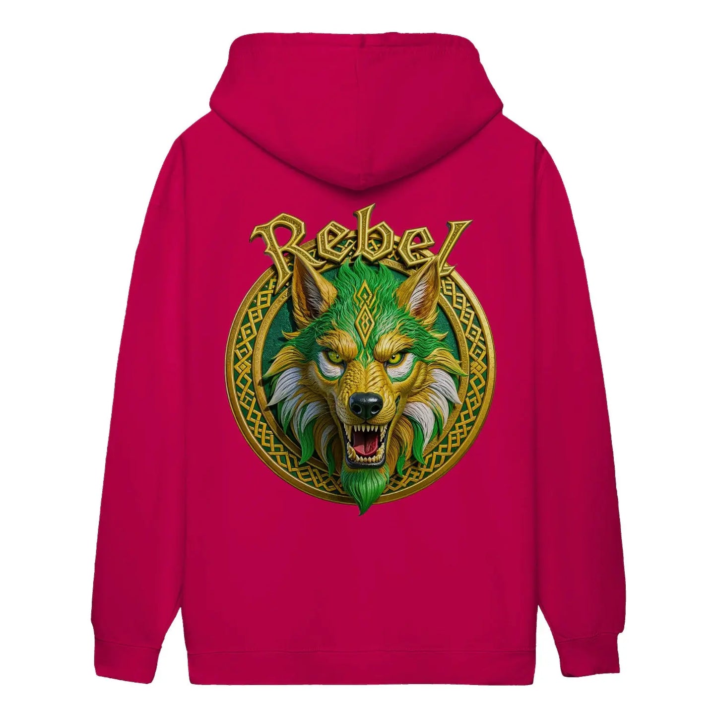 Celtic Rebel Wolf Classic Unisex Hoodie - - Celtic Wolfwear