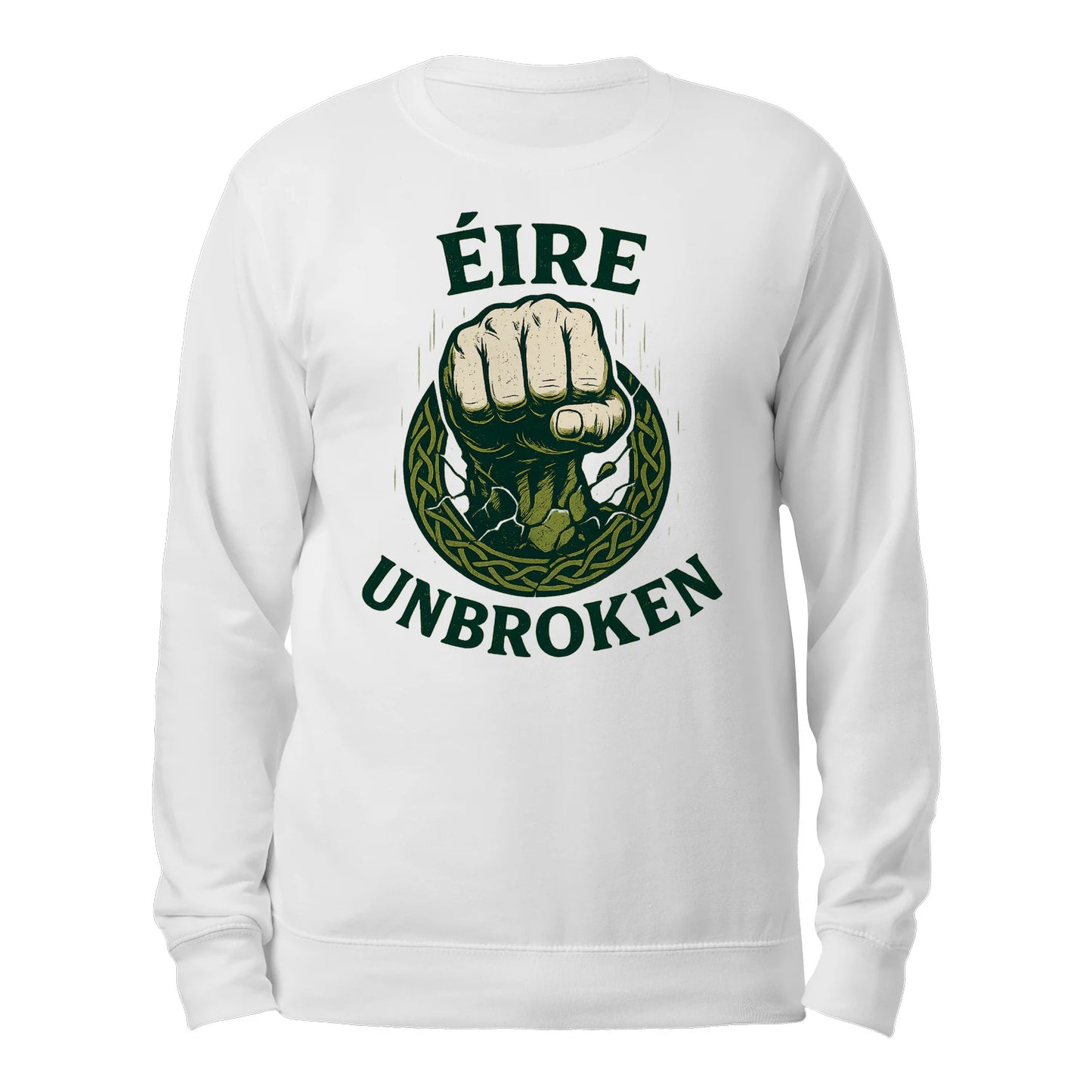 Eire Unbroken Classic Unisex Sweatshirt - Authentic Celtic Sweaters Ireland - - Celtic Wolfwear