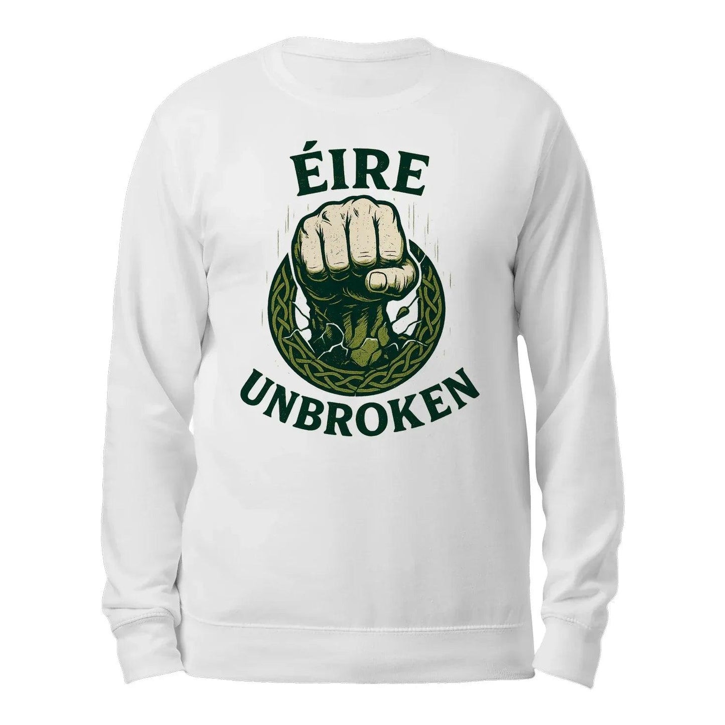 Eire Unbroken Classic Unisex Sweatshirt - Authentic Celtic Sweaters Ireland - Celtic Wolfwear