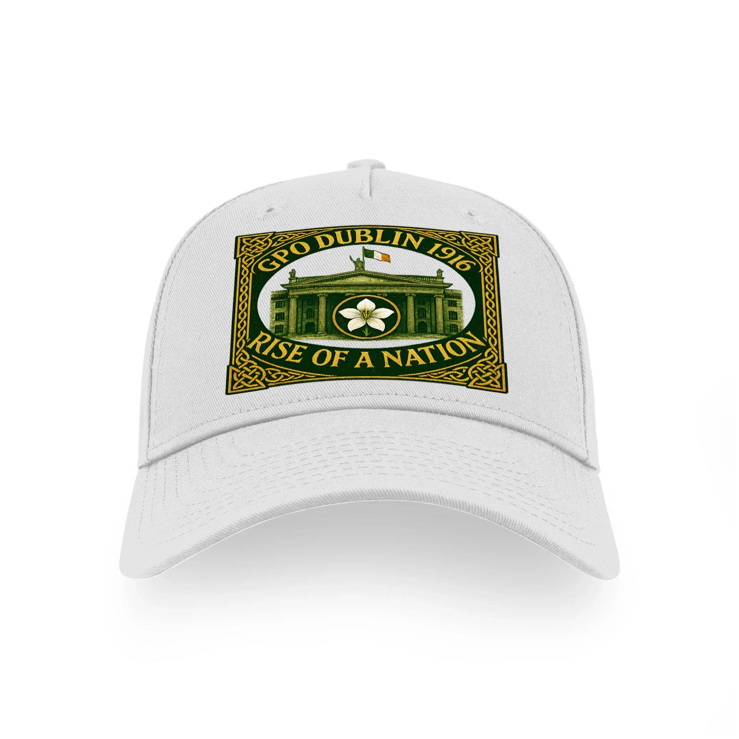 GPO Dublin 1916 Cap - Rise of a Nation Ireland 5 Panel Sports Buckle Hat - Celtic Wolfwear