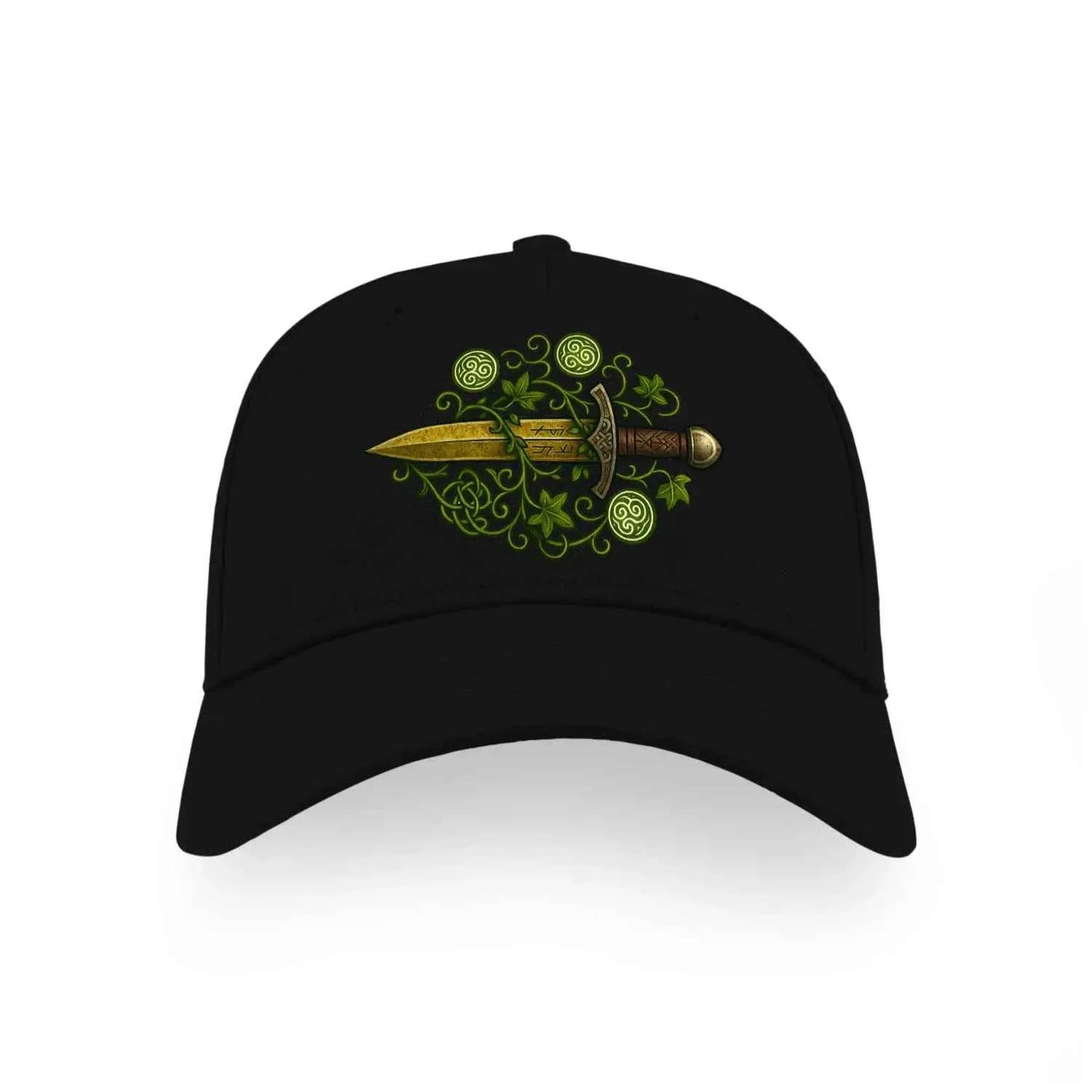 Celtic Sword Trinity Ireland Baseball Cap - 5 Panel Sports Cap - - Celtic Wolfwear