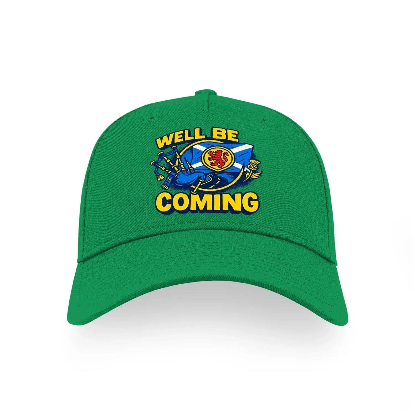 Well Be Coming Scotland Football Sports Buckle Cap - Stylish Scotland Caps for Men and Women - Celtic Wolfwear