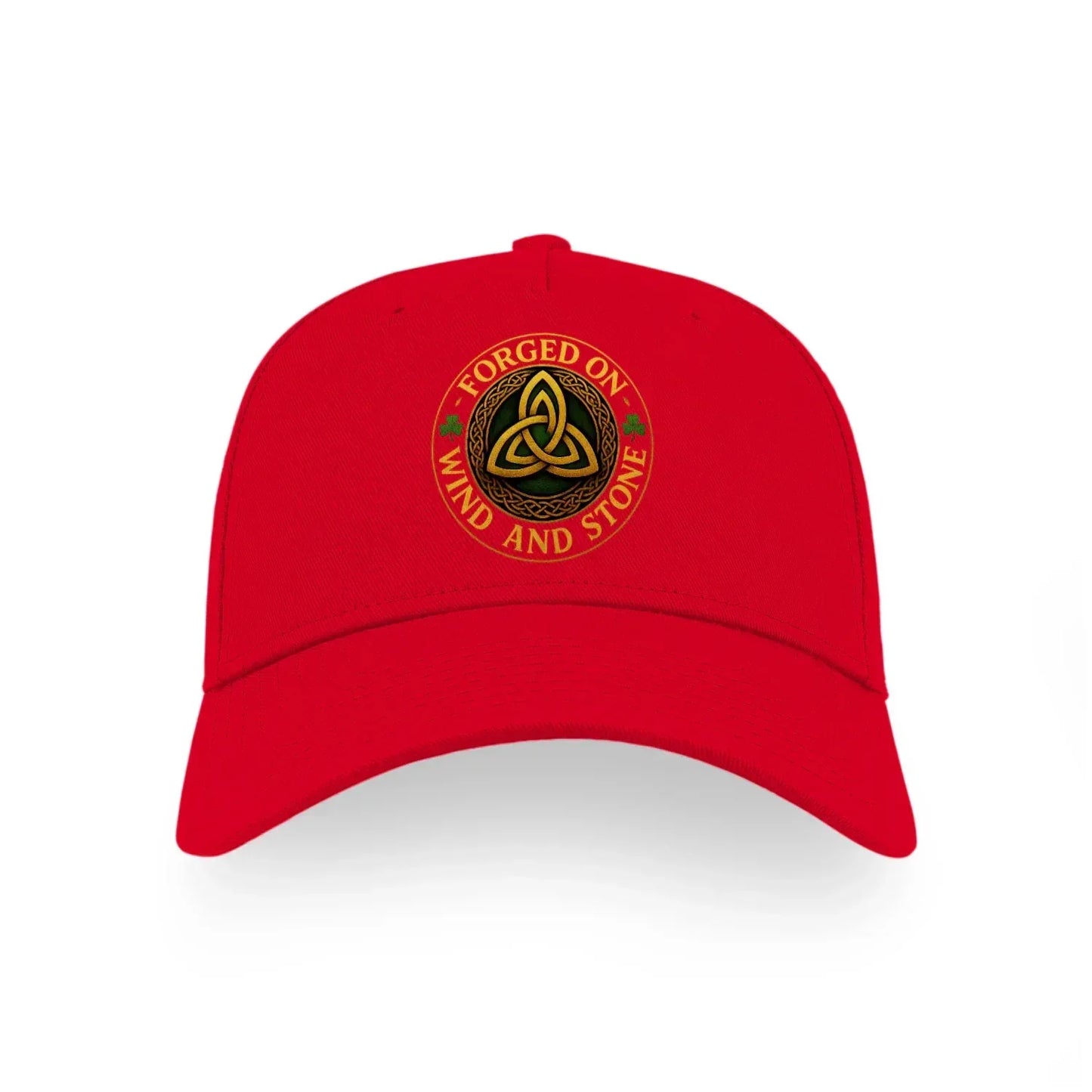 Forged on Wind and Stone Ireland Sports Baseball Cap - 5 Panel Buckle Cap - Celtic Wolfwear