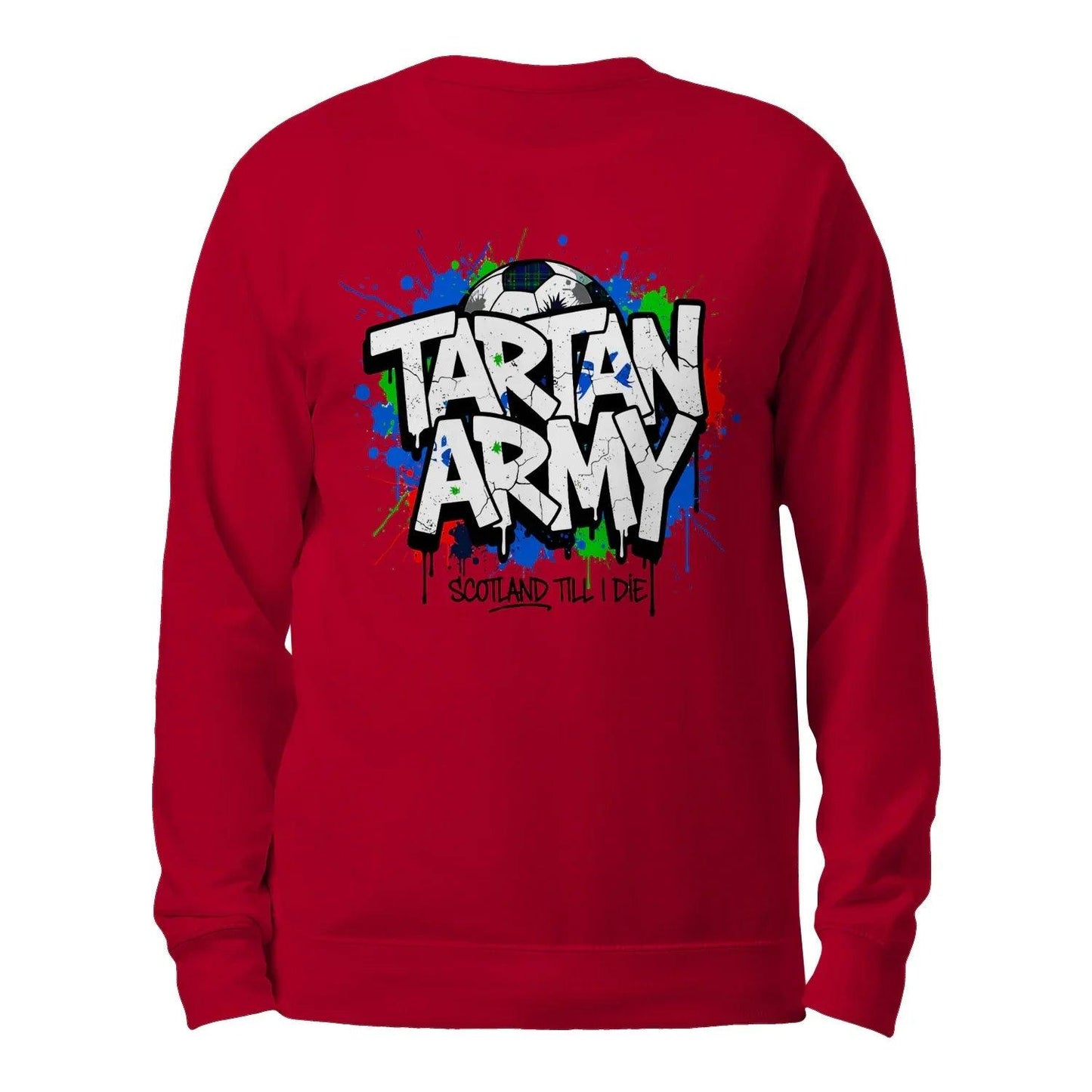 Tartan Army Scotland Classic Unisex Sweatshirt - Stylish Scotland Sweaters for Adults - Celtic Wolfwear