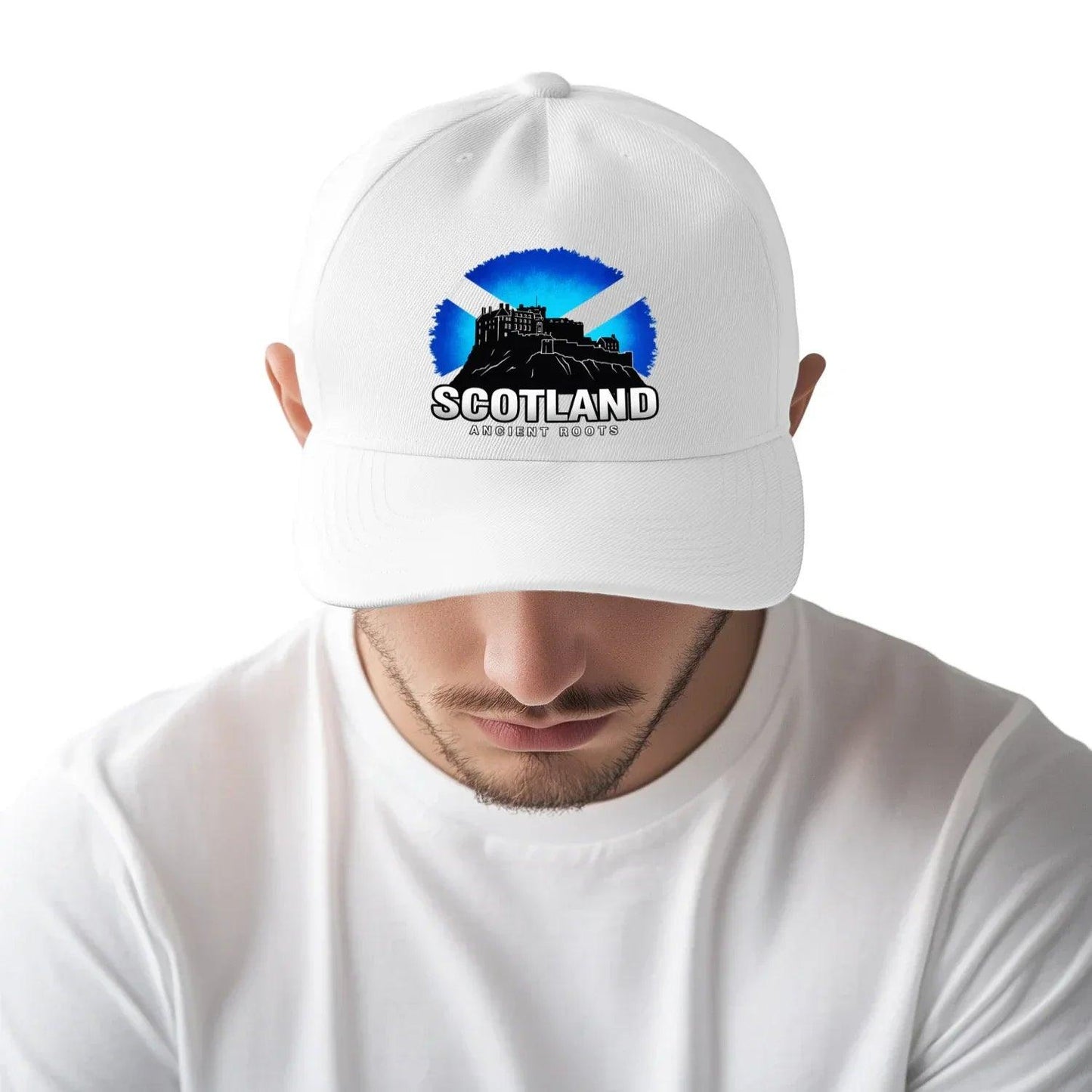 Scotland Ancient Roots 5 Panel Sports Buckle Cap - Stylish Scotland Caps for Men and Women - Celtic Wolfwear