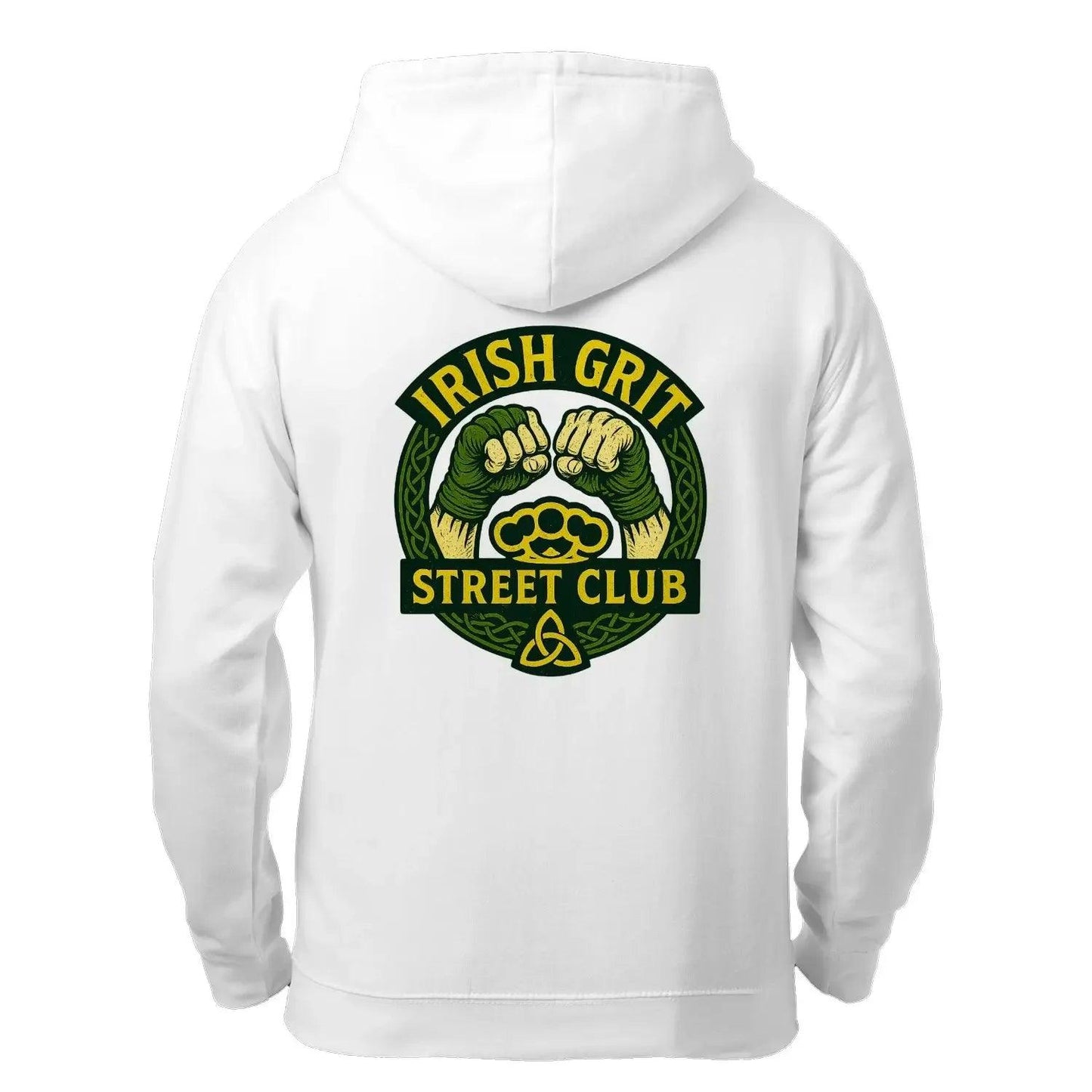 Irish Grit Street Club Unisex Zip Hoodie - Stylish Ireland Hoodie for Everyday Wear - Celtic Wolfwear