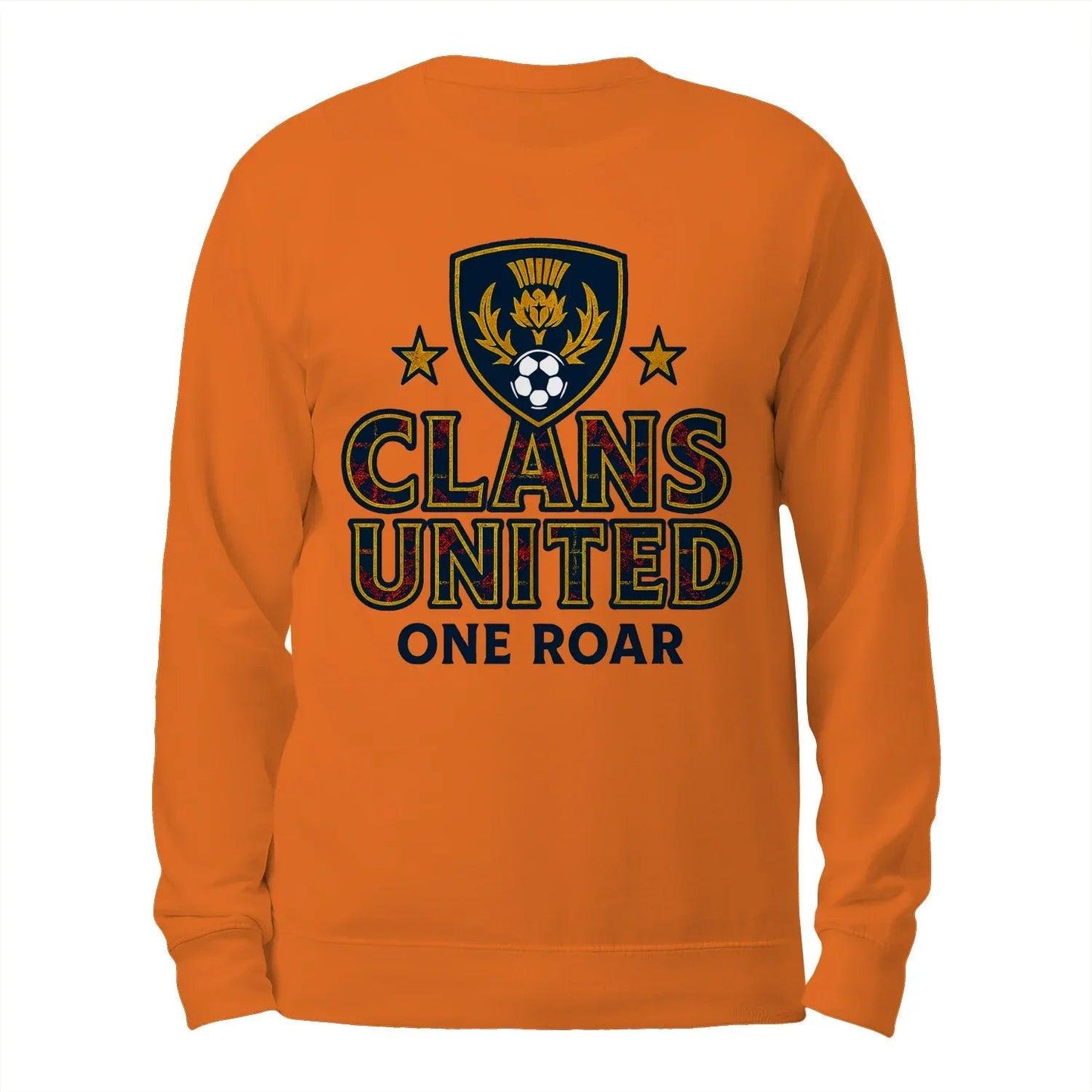 Clans United One Roar Scotland Classic Unisex Sweatshirt - Scotland Football Unisex Sweaters - Celtic Wolfwear