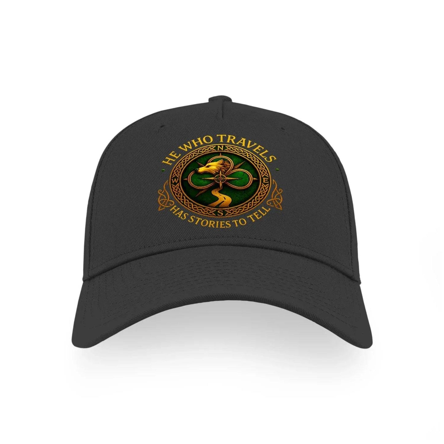 He Who Travels Ireland Sports Cap - Ideal Cap for Men and Women - Celtic Wolfwear