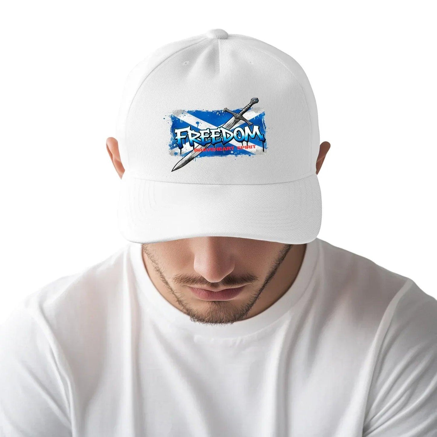 Freedom 5 Panel Sports Buckle Cap - Stylish Scotland Hats and Caps - Celtic Wolfwear