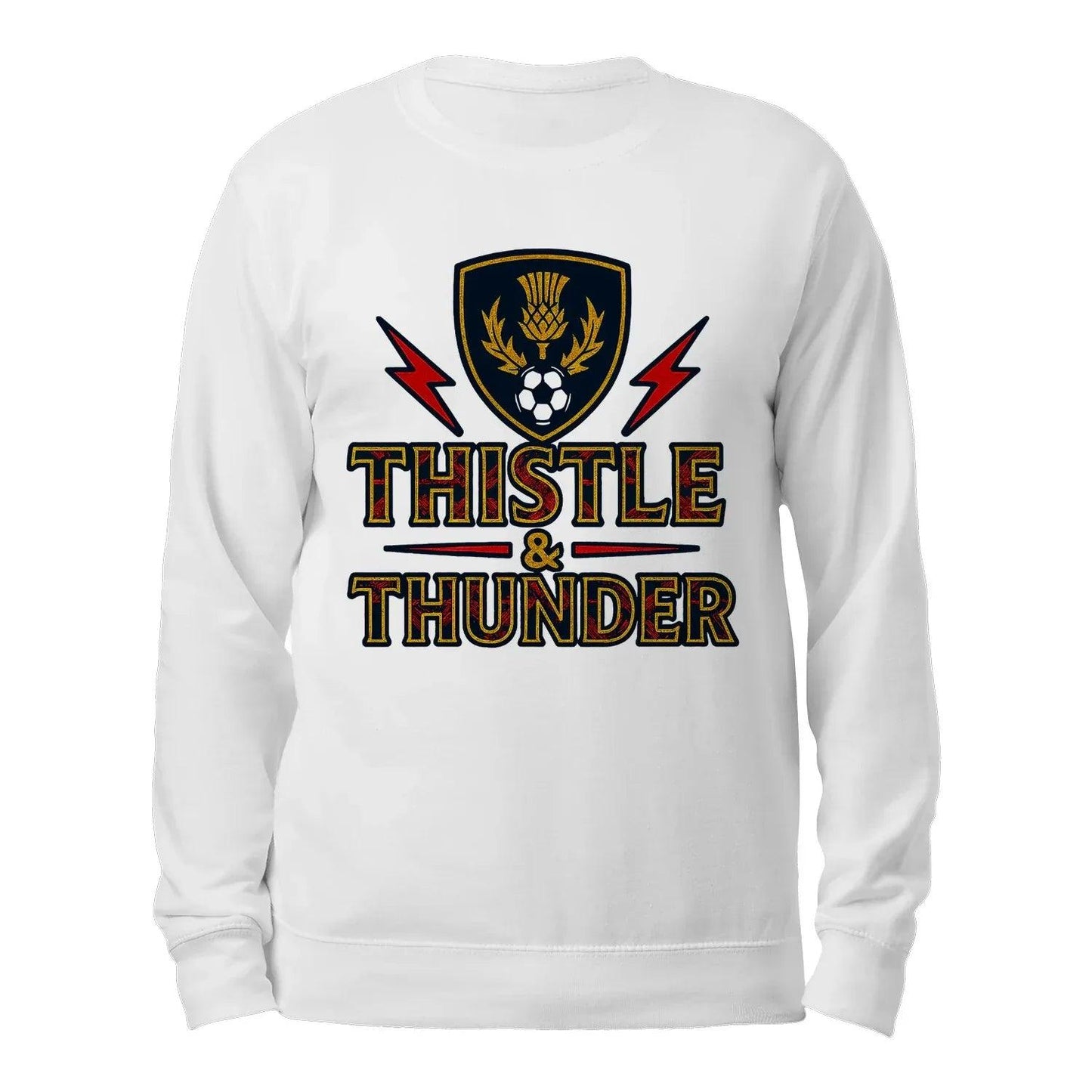 Thistle & Thunder Scotland Football Fan Sweatshirt Unisex - Celtic Wolfwear