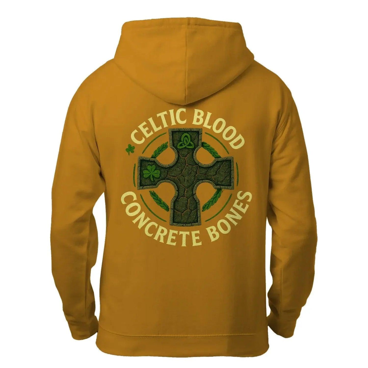Celtic Blood Hoodie - Unisex Zip Hoodie with Unique Concrete Bones Design