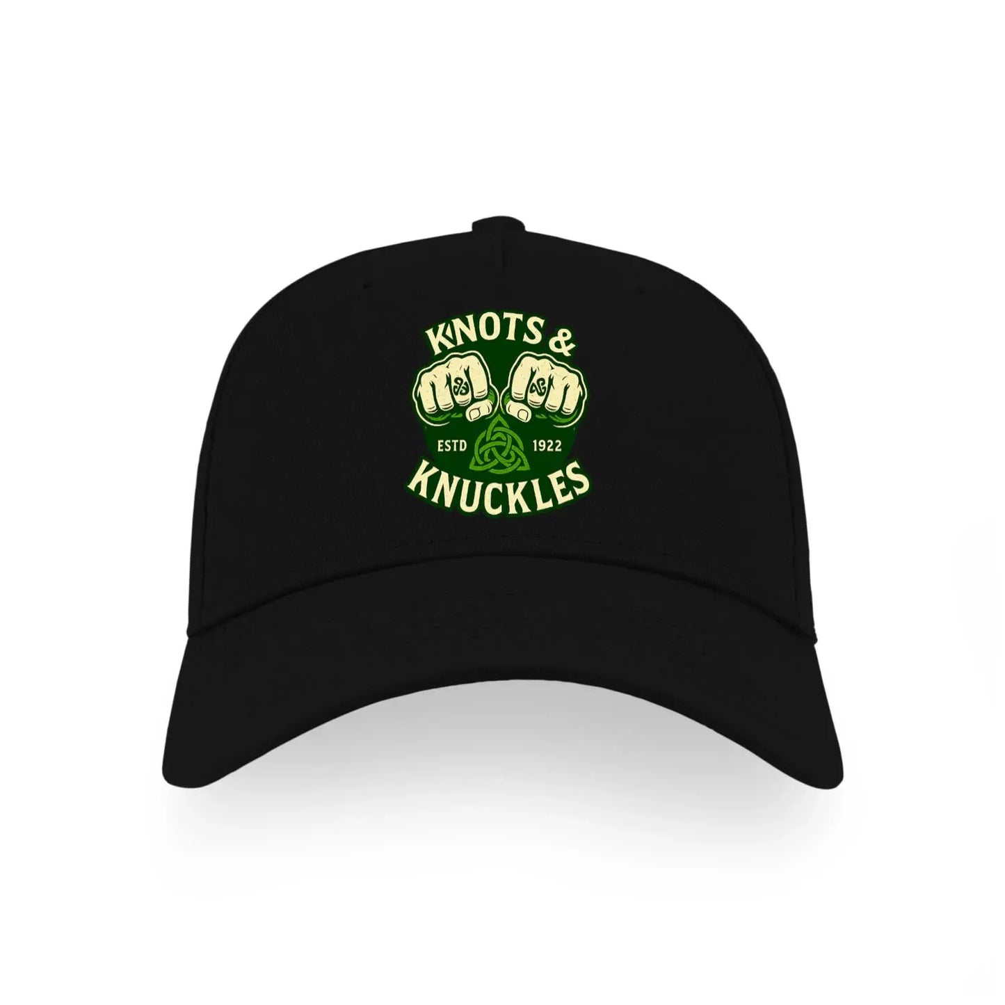 Knots & Knuckles Ireland Panel Sports Buckle Cap No.2 - Stylish Ireland Caps for Men and Women - - Celtic Wolfwear