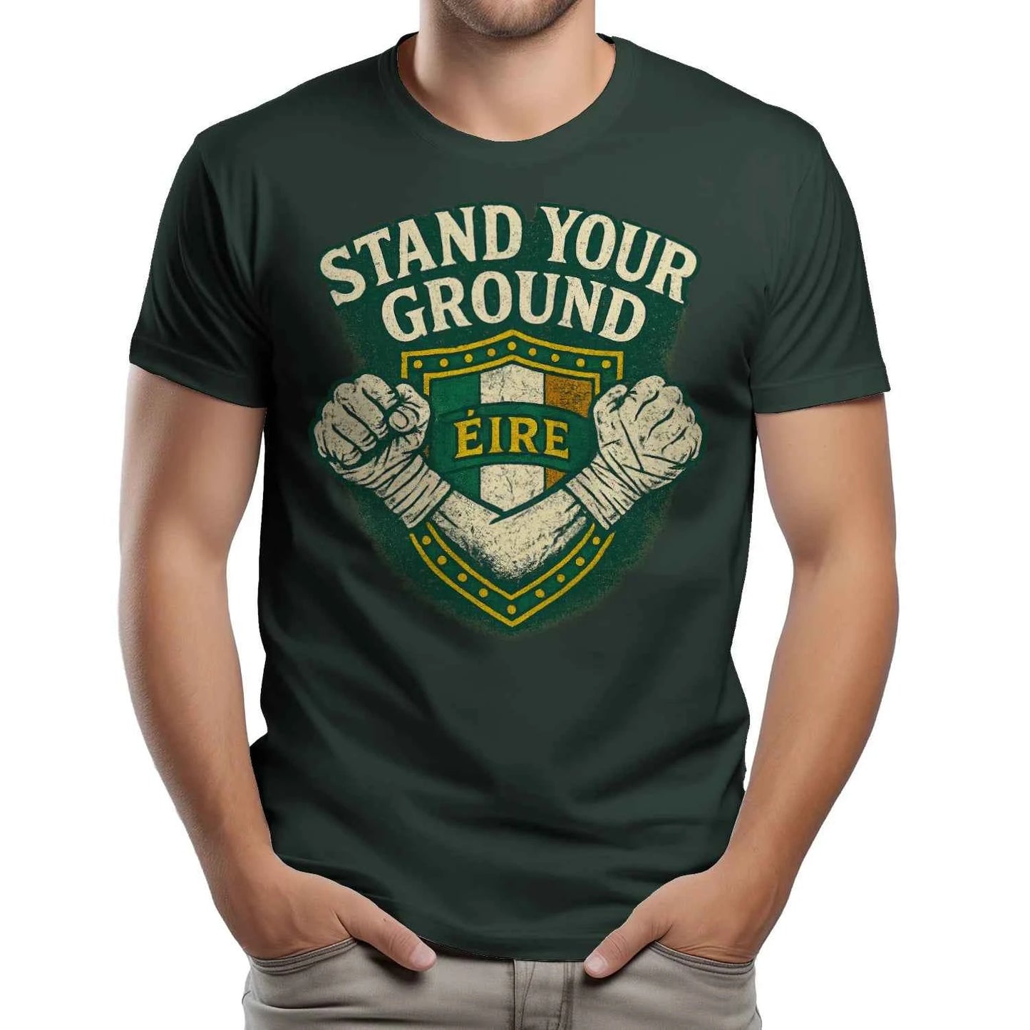 Stand Your Ground Ireland T-shirt - Unisex Soft Style Tee - - Celtic Wolfwear