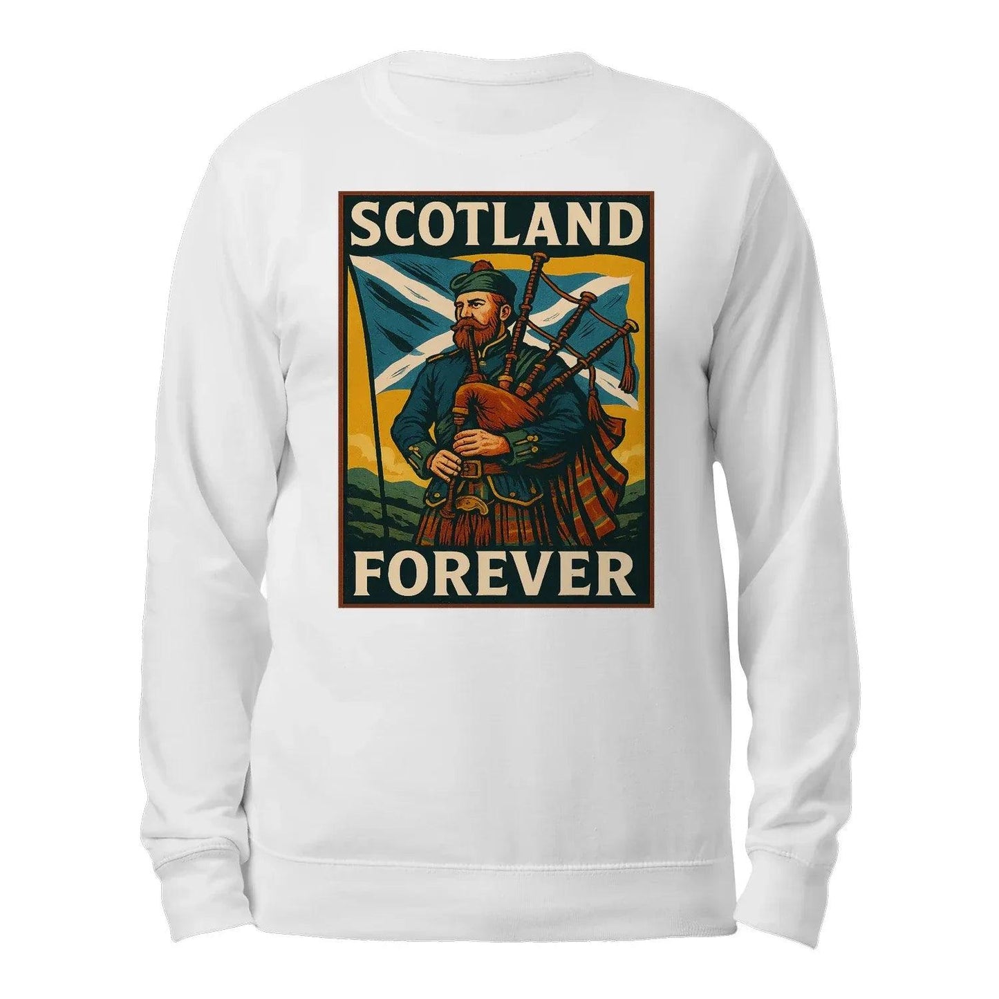 Scotland Unisex Sweatshirt - Scotland Forever Classic Design - Celtic Wolfwear