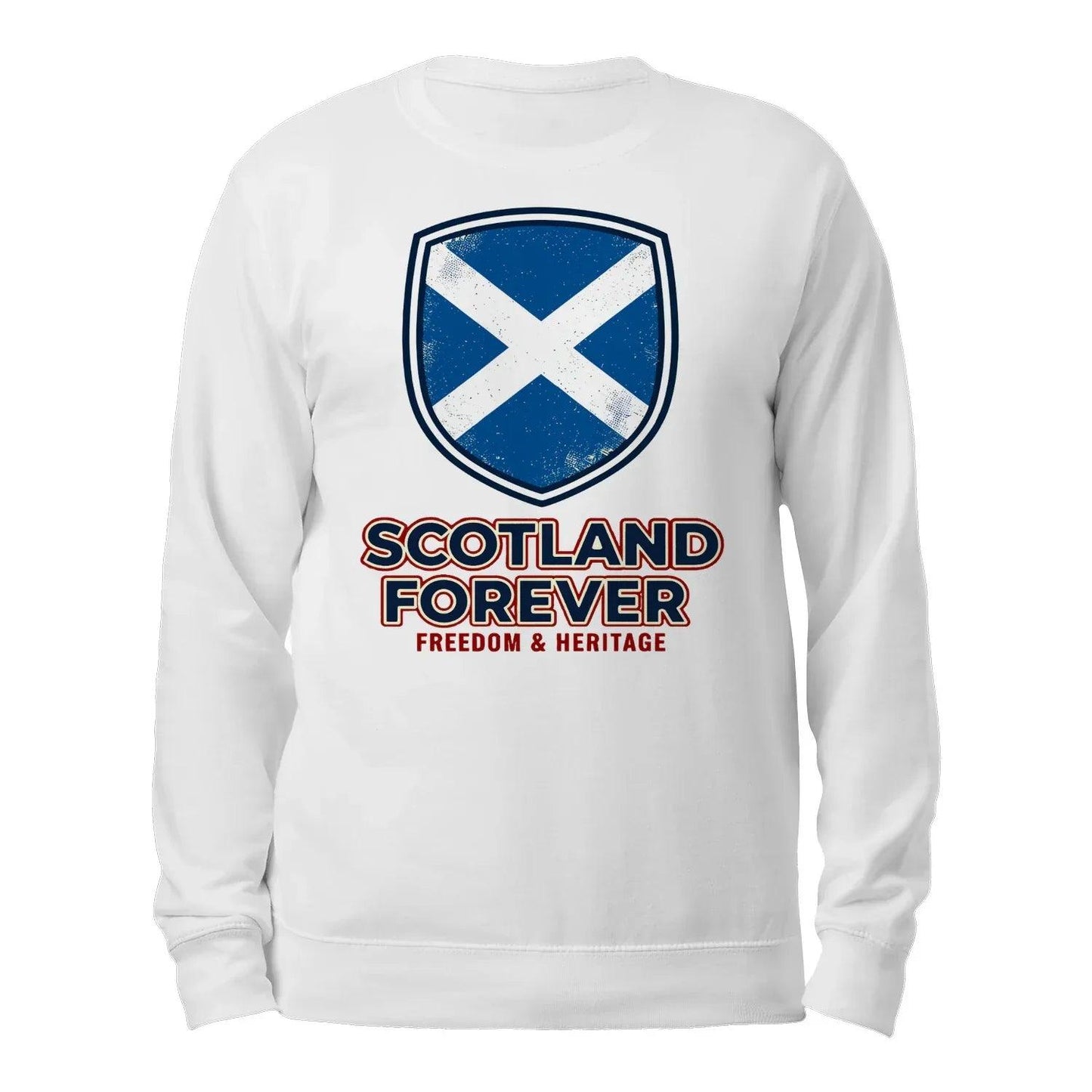 Scotland Forever Freedom Unisex Sweatshirt - Scottish Heritage Sweater for Adults - Celtic Wolfwear