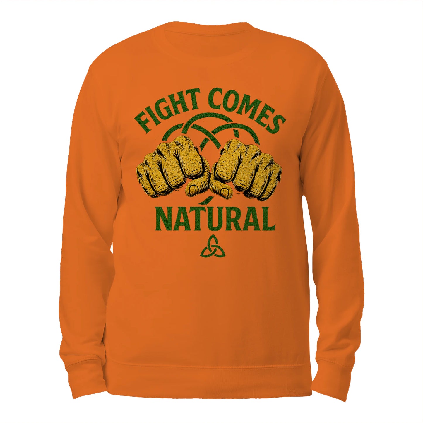 Fight Comes Natural Classic Unisex Sweatshirt - Celtic Sweaters Ireland - - Celtic Wolfwear