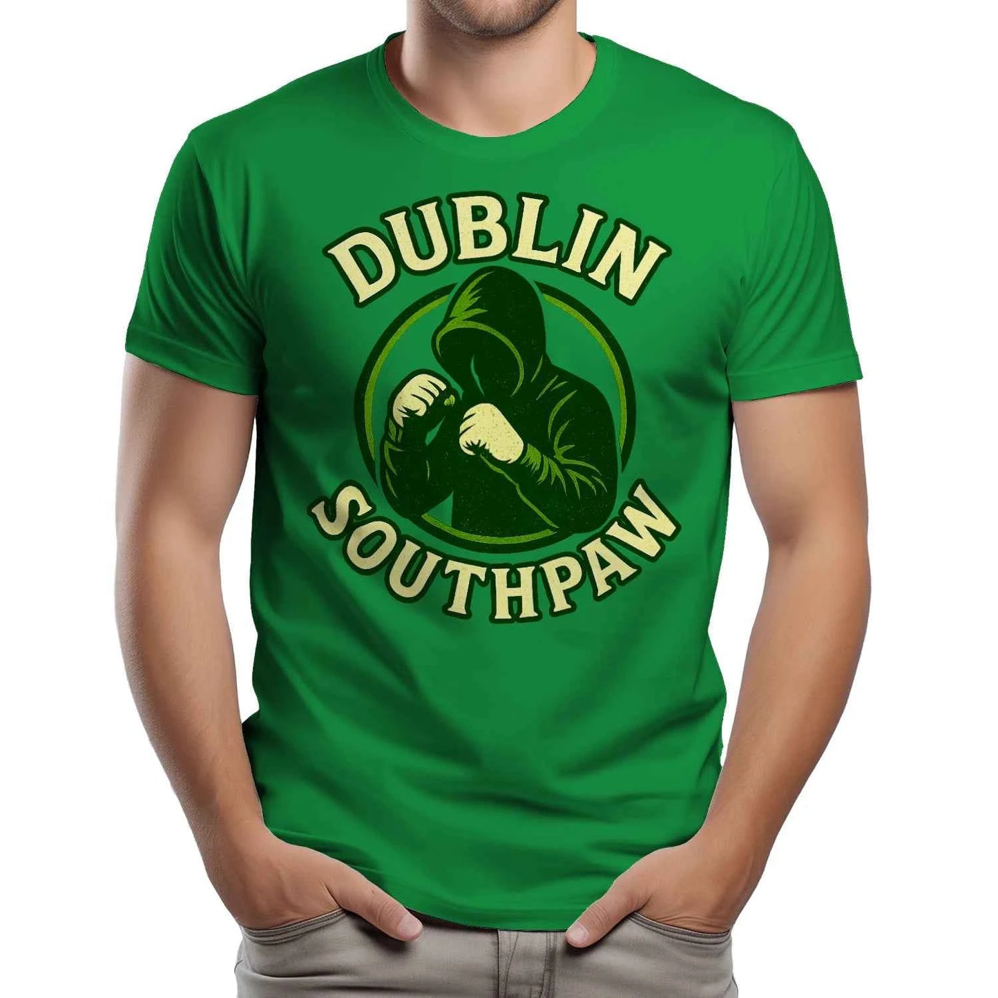 Dublin Southpaw Ireland T-shirt - Unisex Soft Style Tee - - Celtic Wolfwear