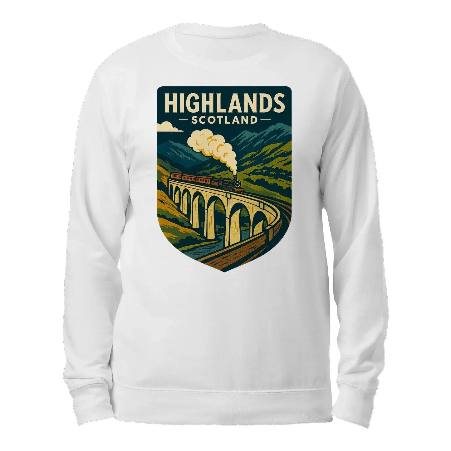 Highlands Scotland Classic Unisex Sweatshirt - Stylish Scotland Sweaters for Adults - Celtic Wolfwear