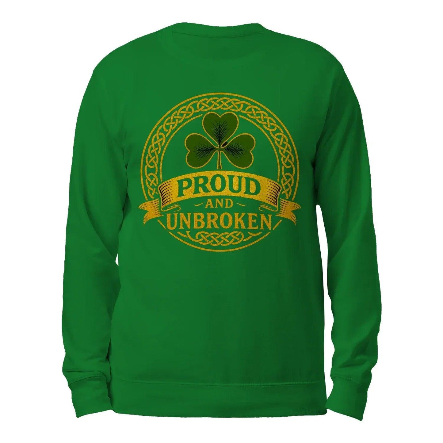 Proud and Unbroken Classic Unisex Sweatshirt - Irish Sweaters for Adults - Celtic Wolfwear