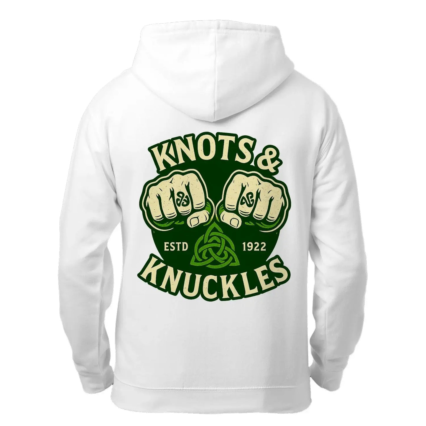 Knots & Knuckles Hoodie - Unisex Zip Hoodie for Versatile Style and Comfort - - Celtic Wolfwear