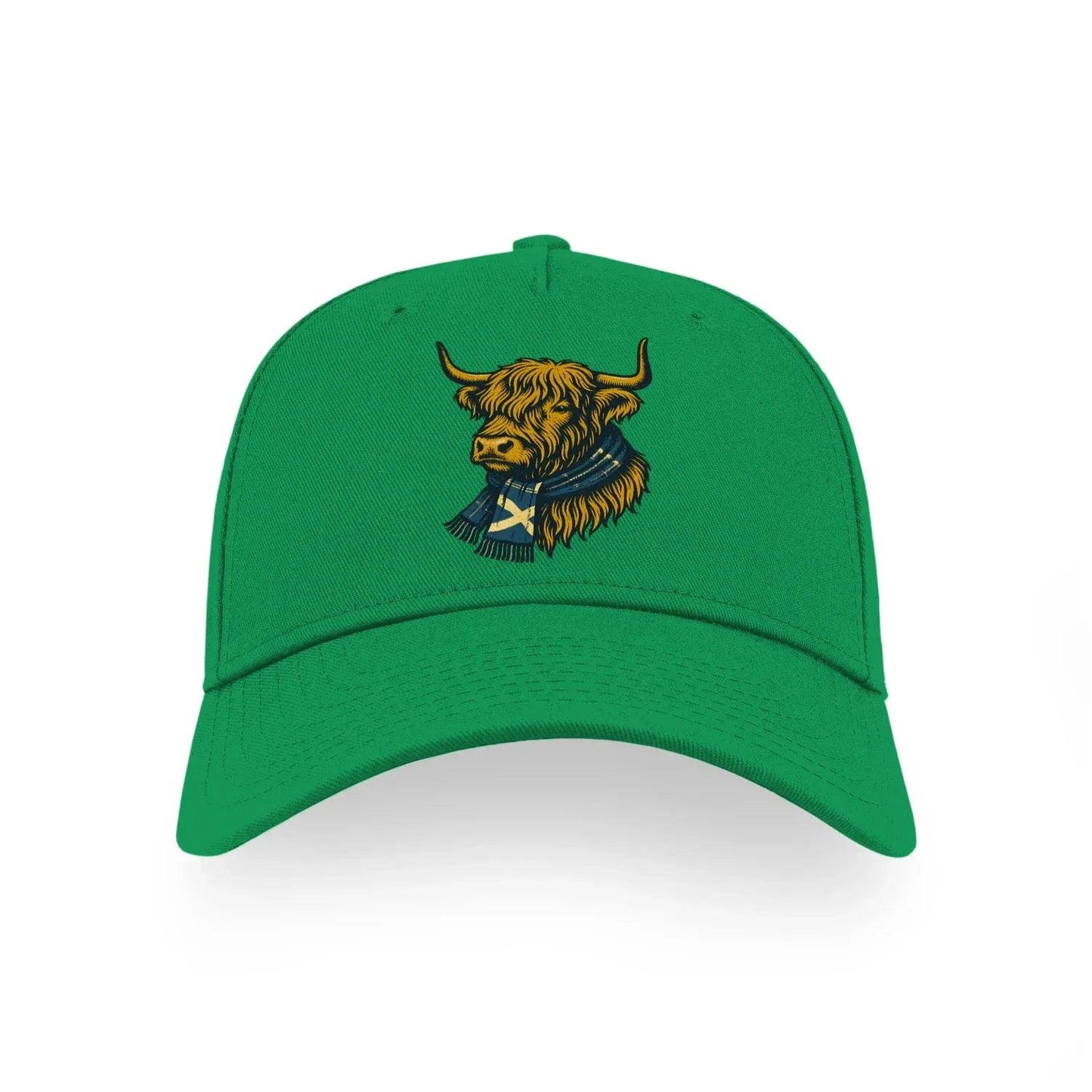 Scottish Highland Cow Panel Sports Buckle Cap - Scotland Football Baseball Cap - Celtic Wolfwear