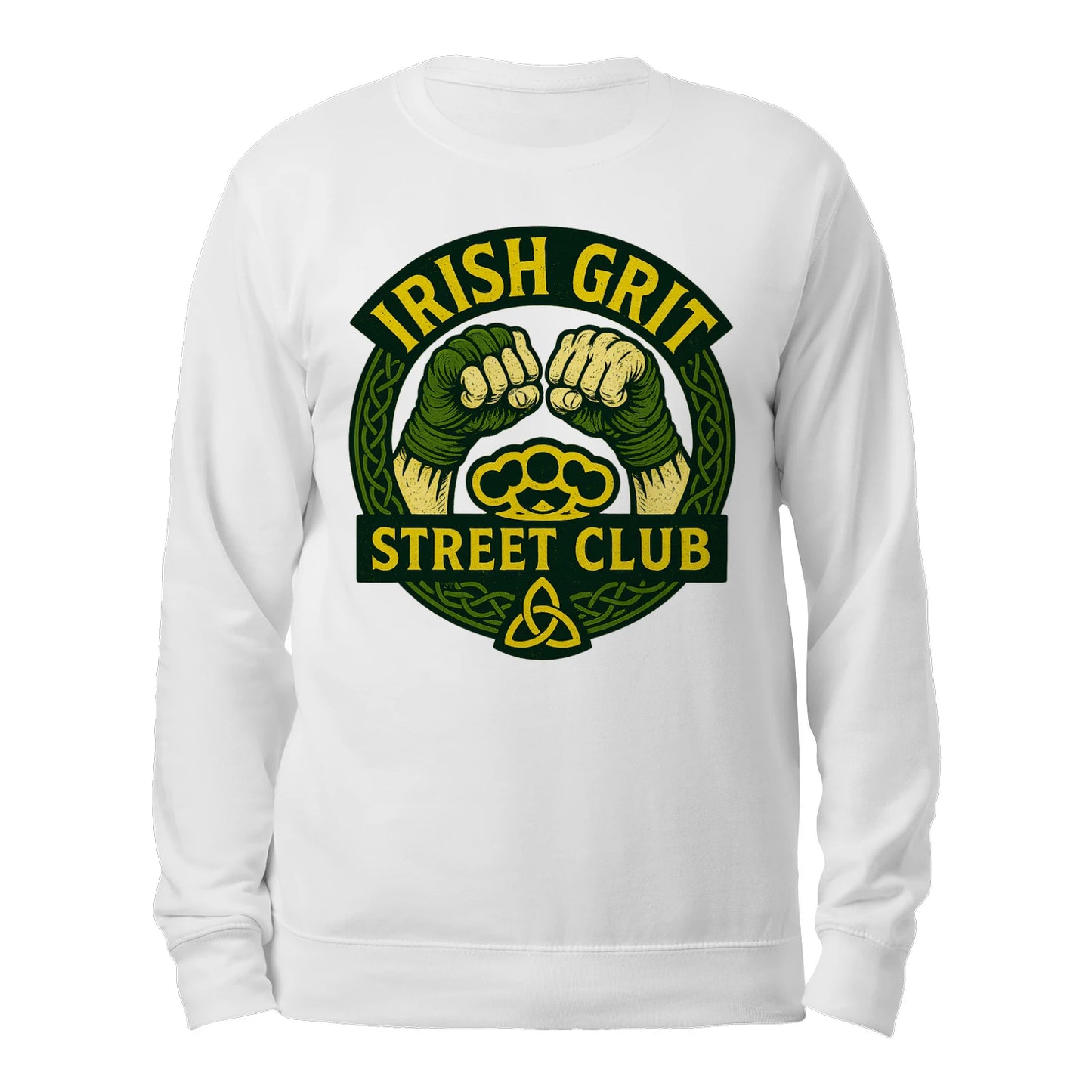 Irish Grit Street Club Classic Unisex Sweatshirt - Celtic Sweaters Ireland - - Celtic Wolfwear
